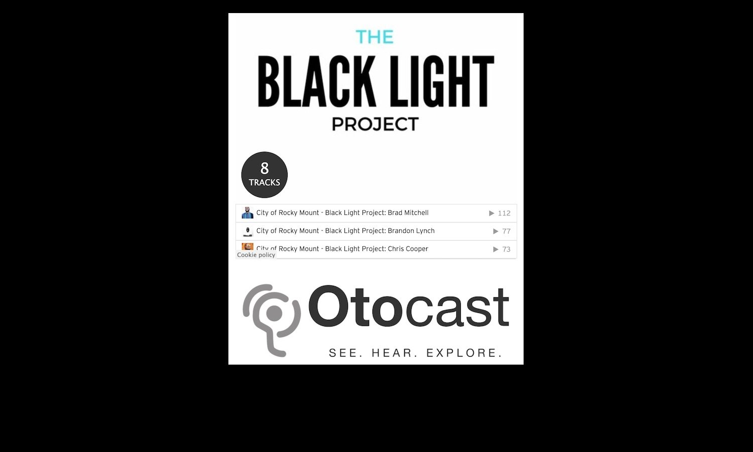  An audio component was created for each corresponding banner portrait. Available on the Otocast app, these audio tracks allow the viewer to hear each man featured share about themselves and their lives in their own voice. 