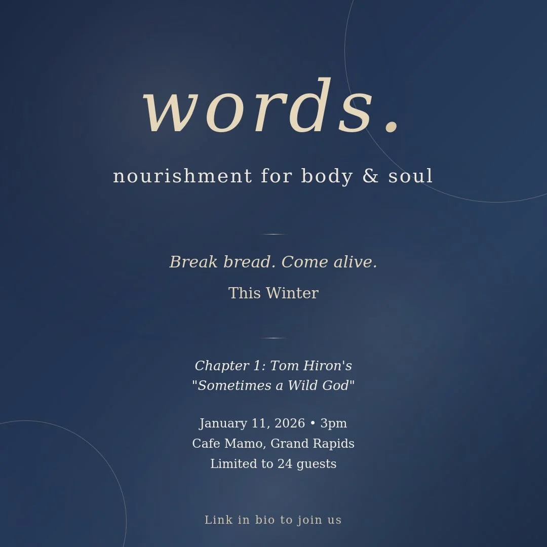 ✨ Introducing - 𝒘𝒐𝒓𝒅𝒔. ✨

What if we gathered not just to eat, but to be fed?

Fed by poetry that pierces.
By words that won&rsquo;t let us go.
By strangers who become witnesses to our becoming.

𝒘𝒐𝒓𝒅𝒔. is where the table becomes sacred gro