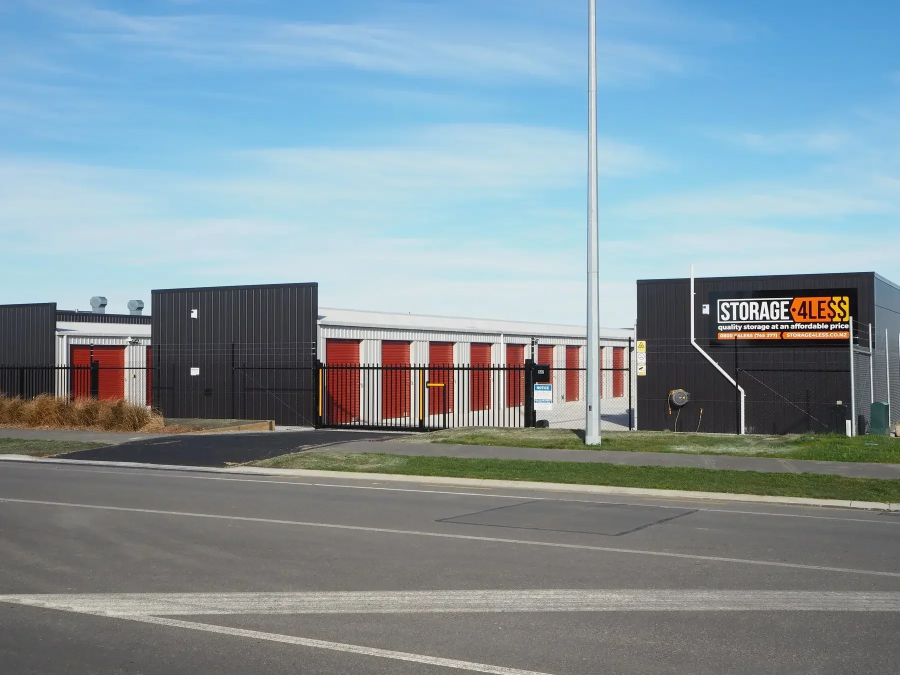 Storage4Less drive-up storage units at 127 Iport Drive, Rolleston