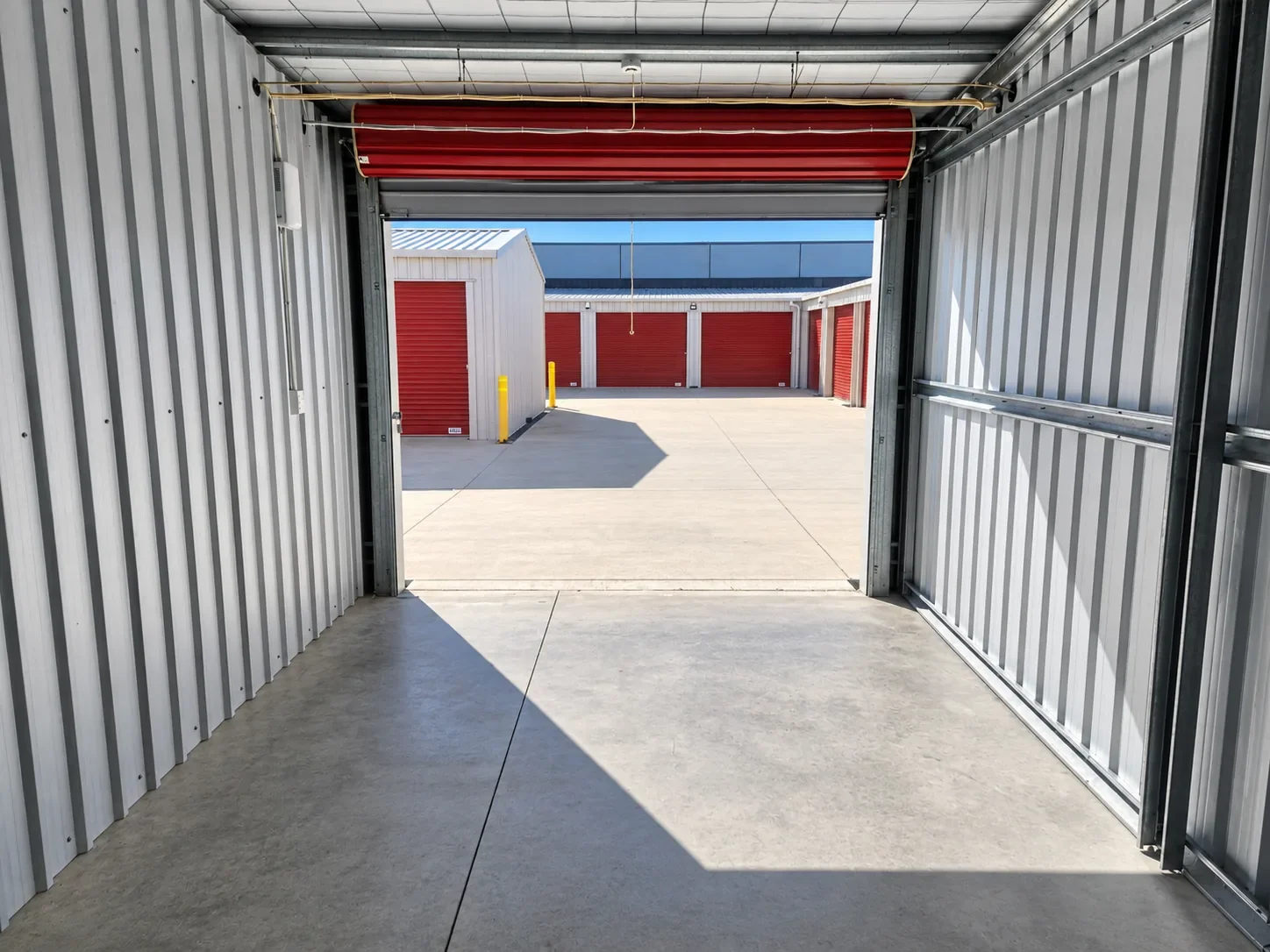 Inside view of the 6 m × 3.4 m large storage unit
