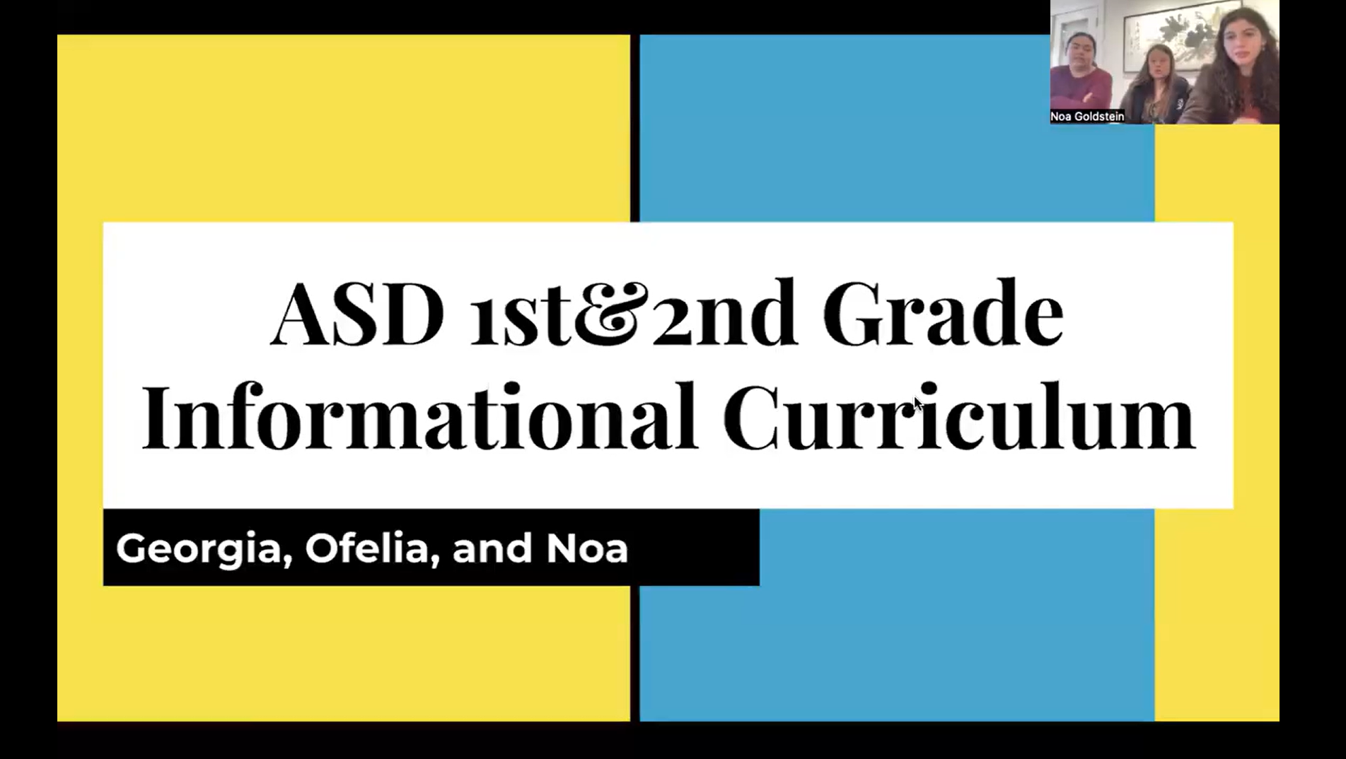 ASD 1st and 2nd Grade Informational Curriculum