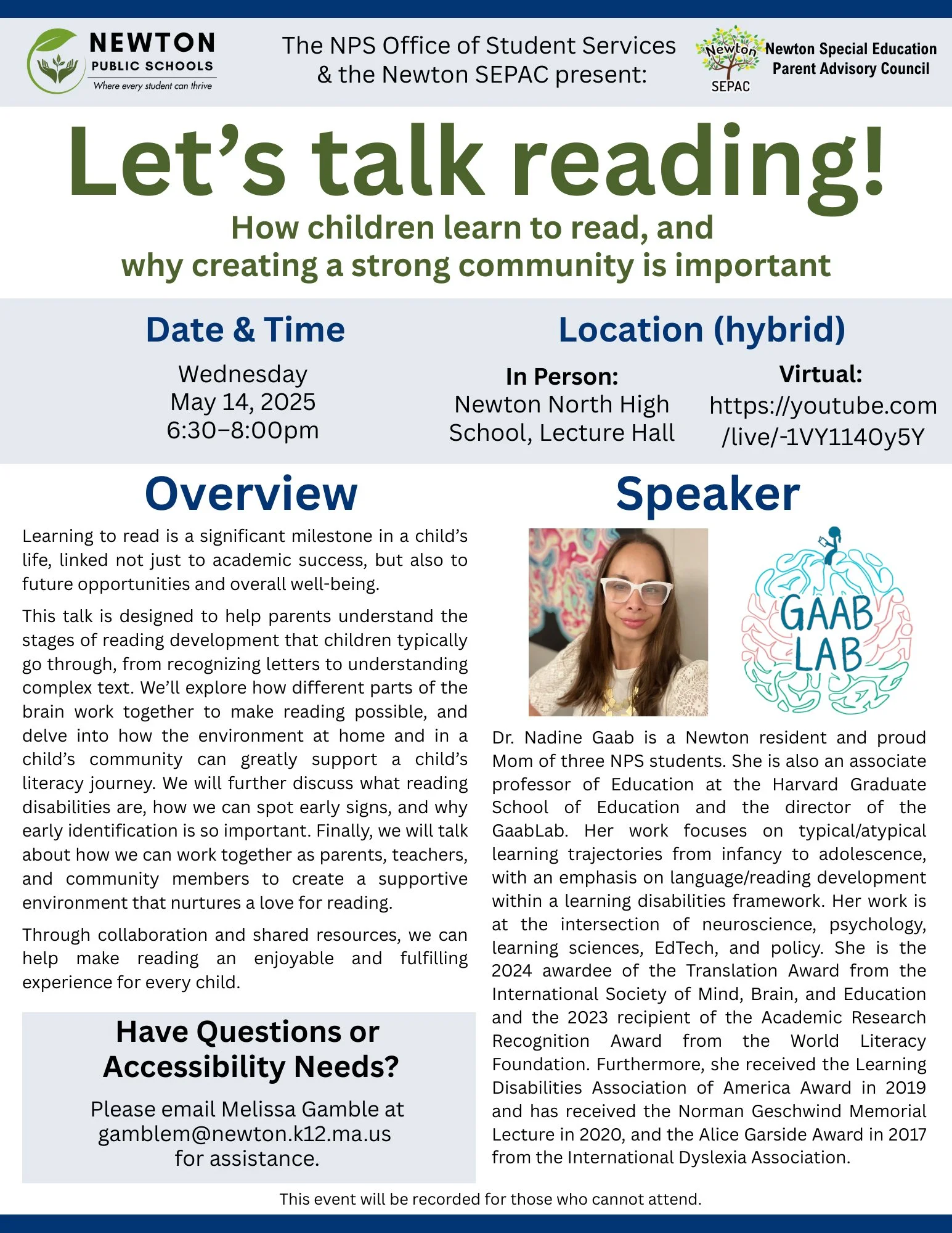 Let's Talk Reading! 