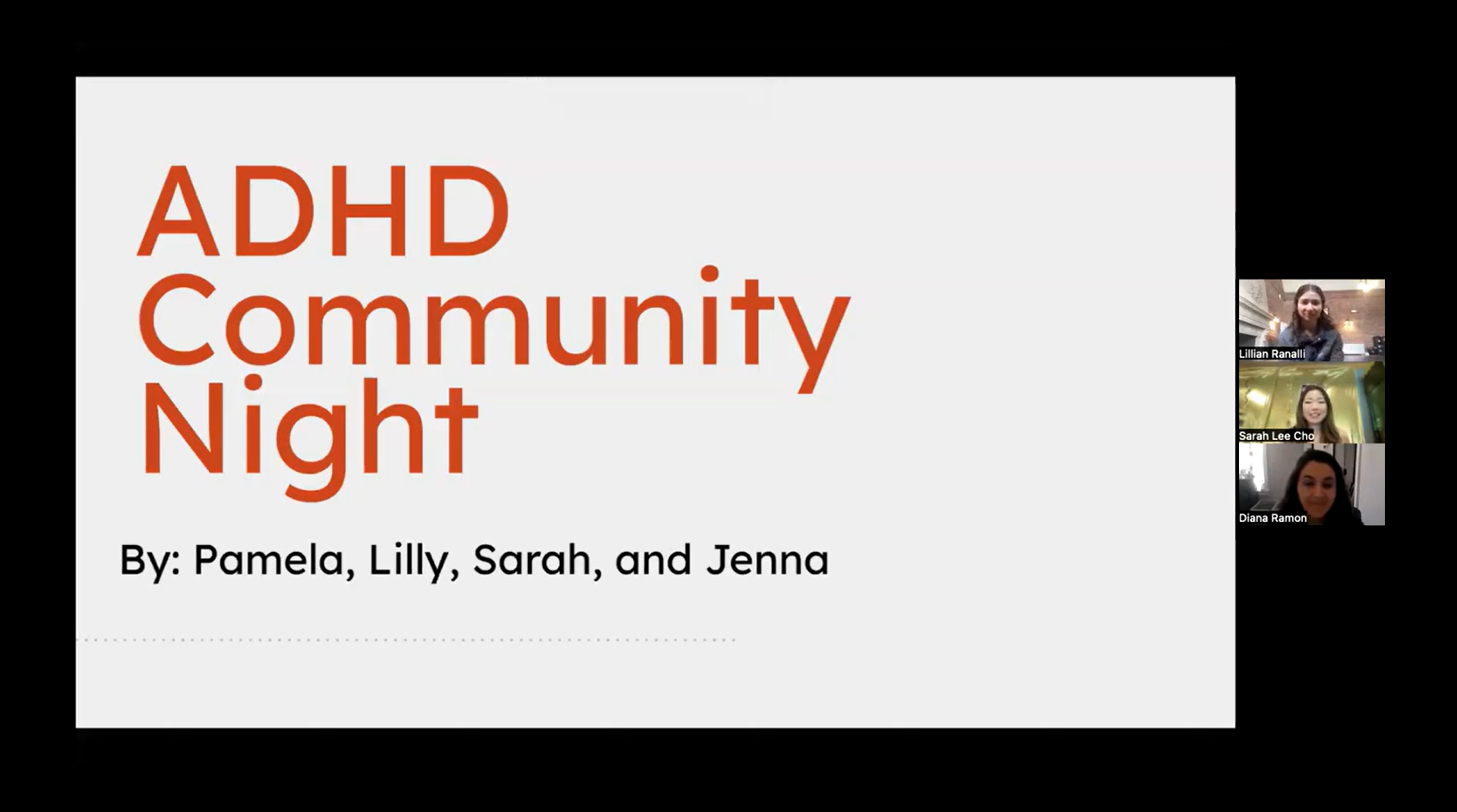 ADHD Community Night Project