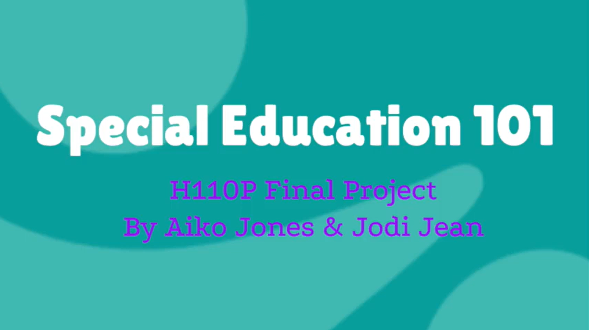 Special Education 101