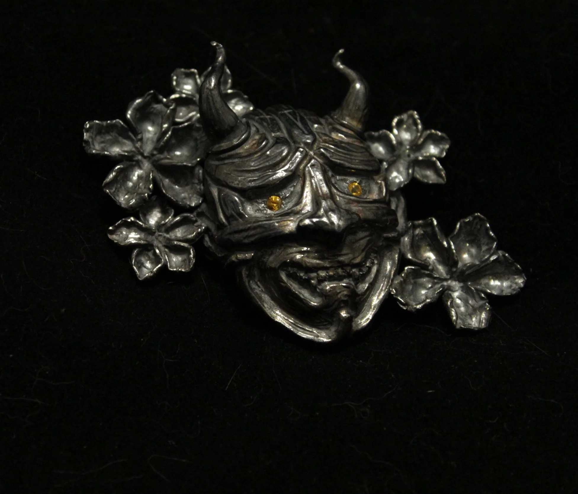 Hannya Brooch