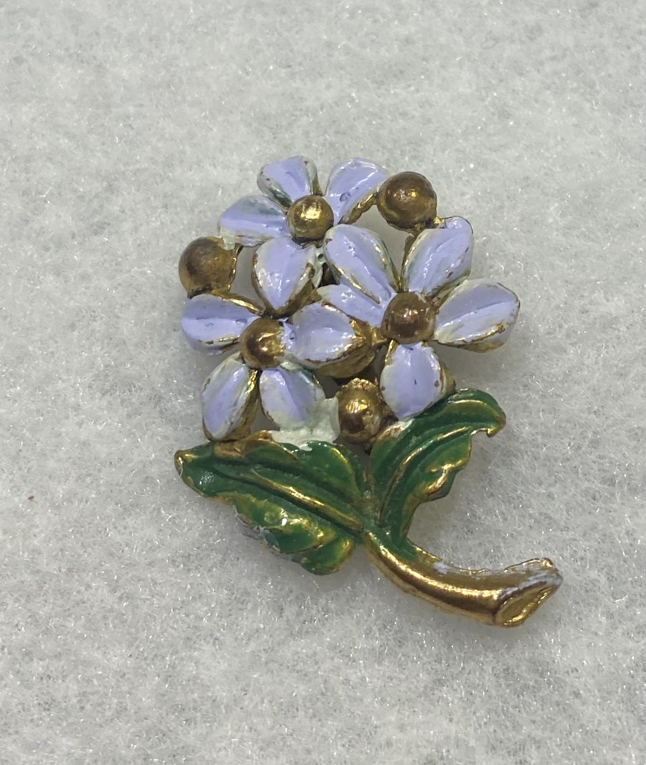 $5, small purple flower pin