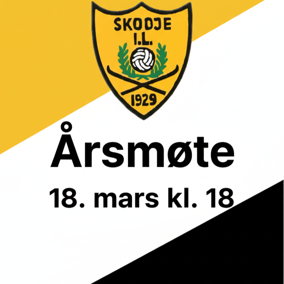 Årsmøte Skodje IL 18. mars kl. 18