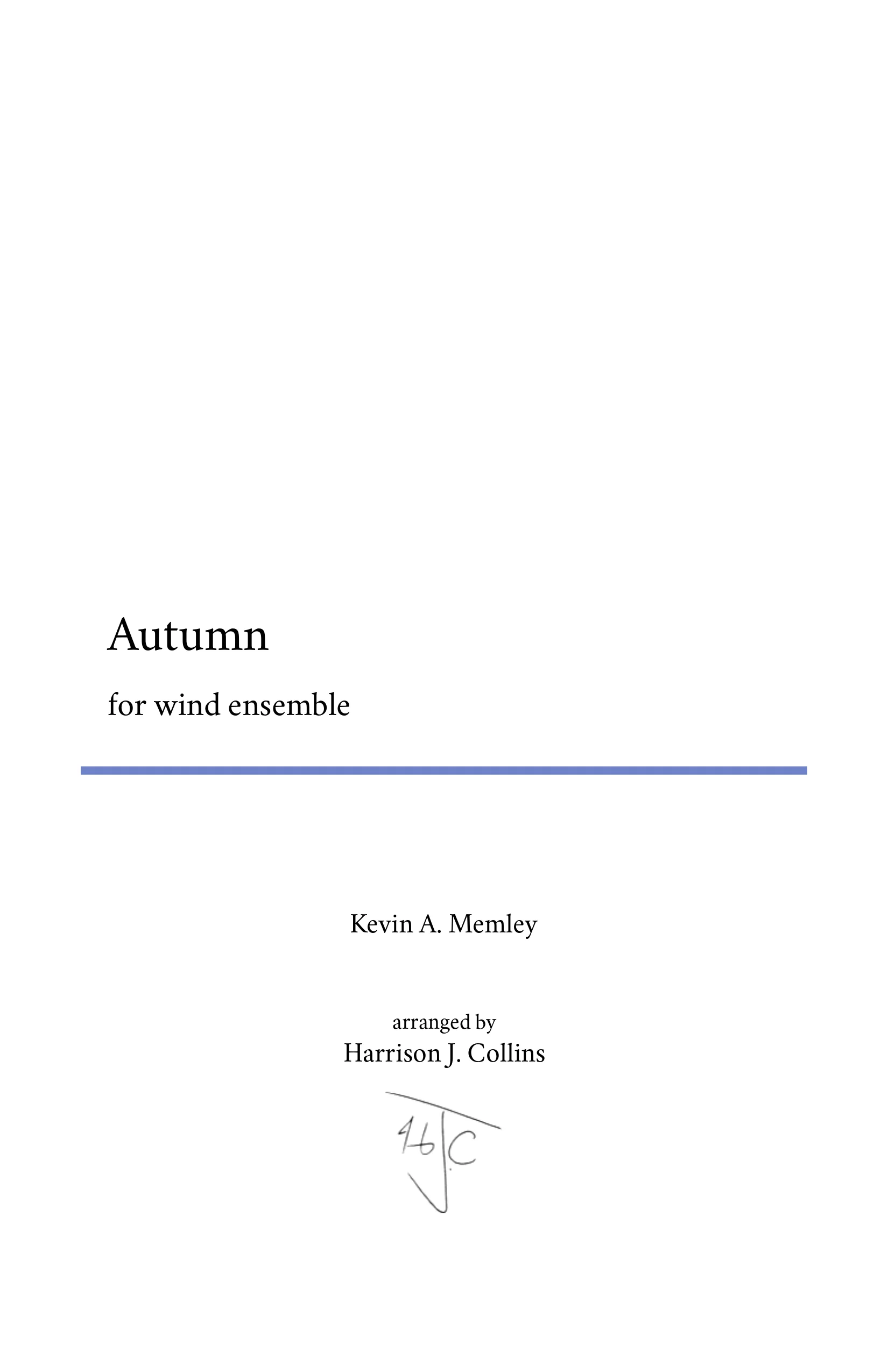 Autumn - Score and Parts