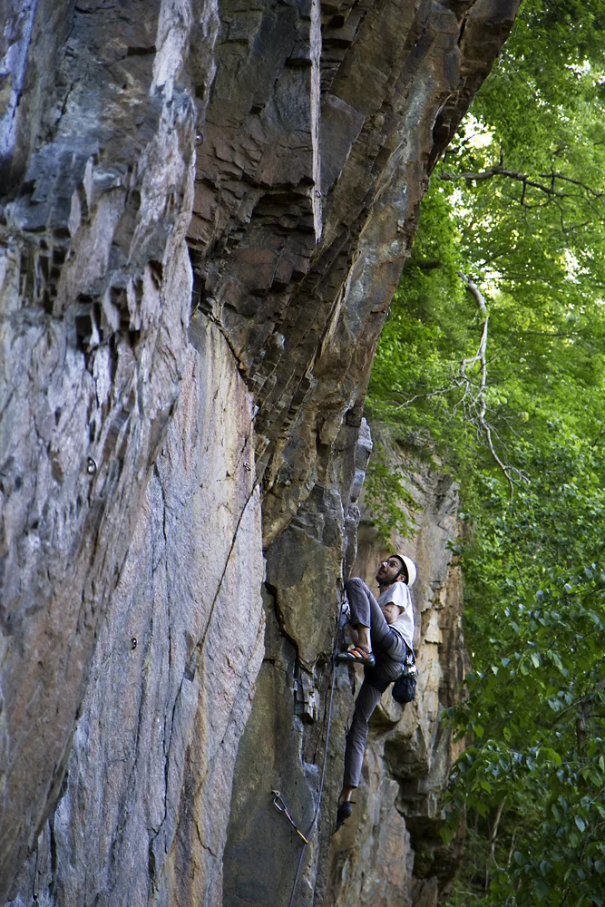 Luis on Grooving. Birdsboro Quarry, Pennsylvania