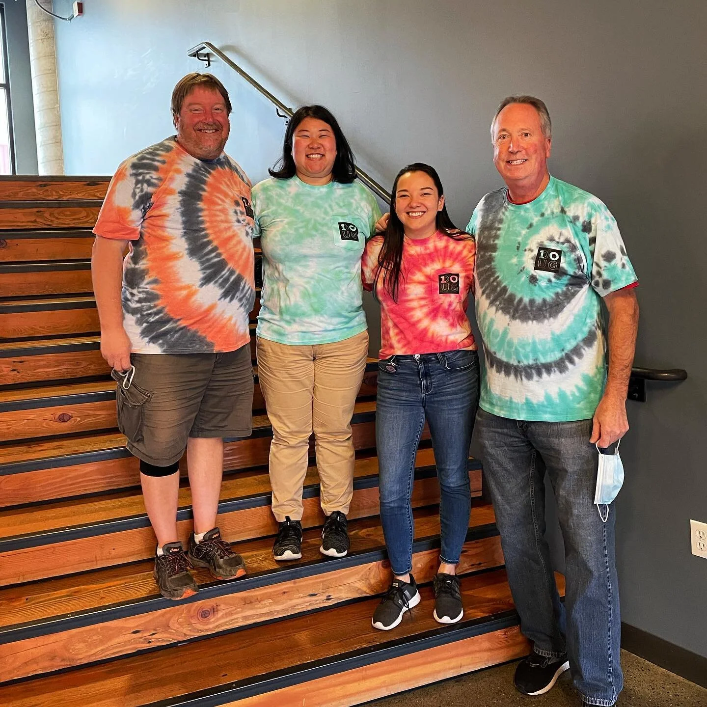 Tye-dye never looked so good 👏🏼 Come make your own today in the Student Lounge from 4pm-6pm! All Dougie residents welcome. See you there! #dougiedecade