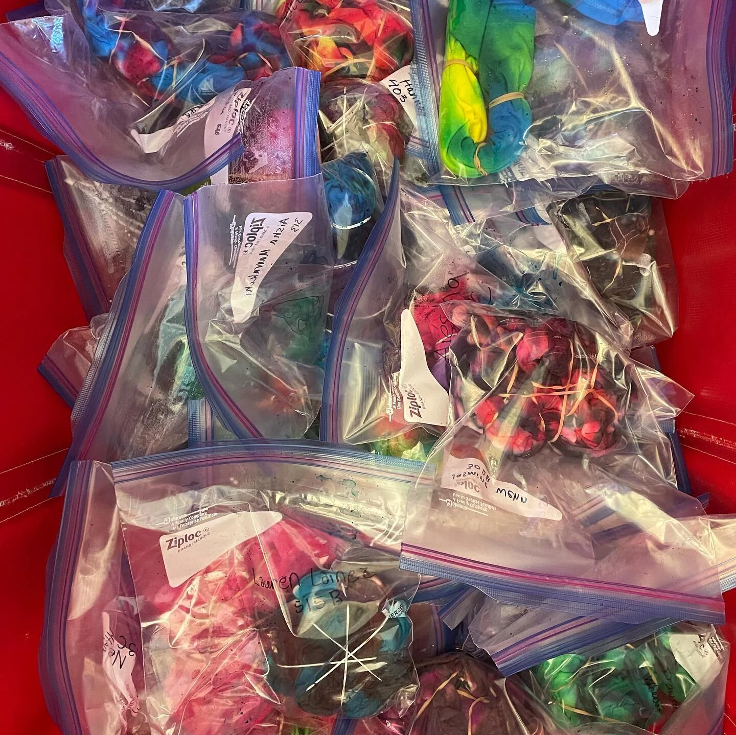 Thank you to everyone who came out to the Dougie Decade party yesterday! We had a blast tye-dyeing with you and can&rsquo;t wait to see your creations and get them back to you. Huge thank you to @carmelostacos and @sugarspoondough for providing the f