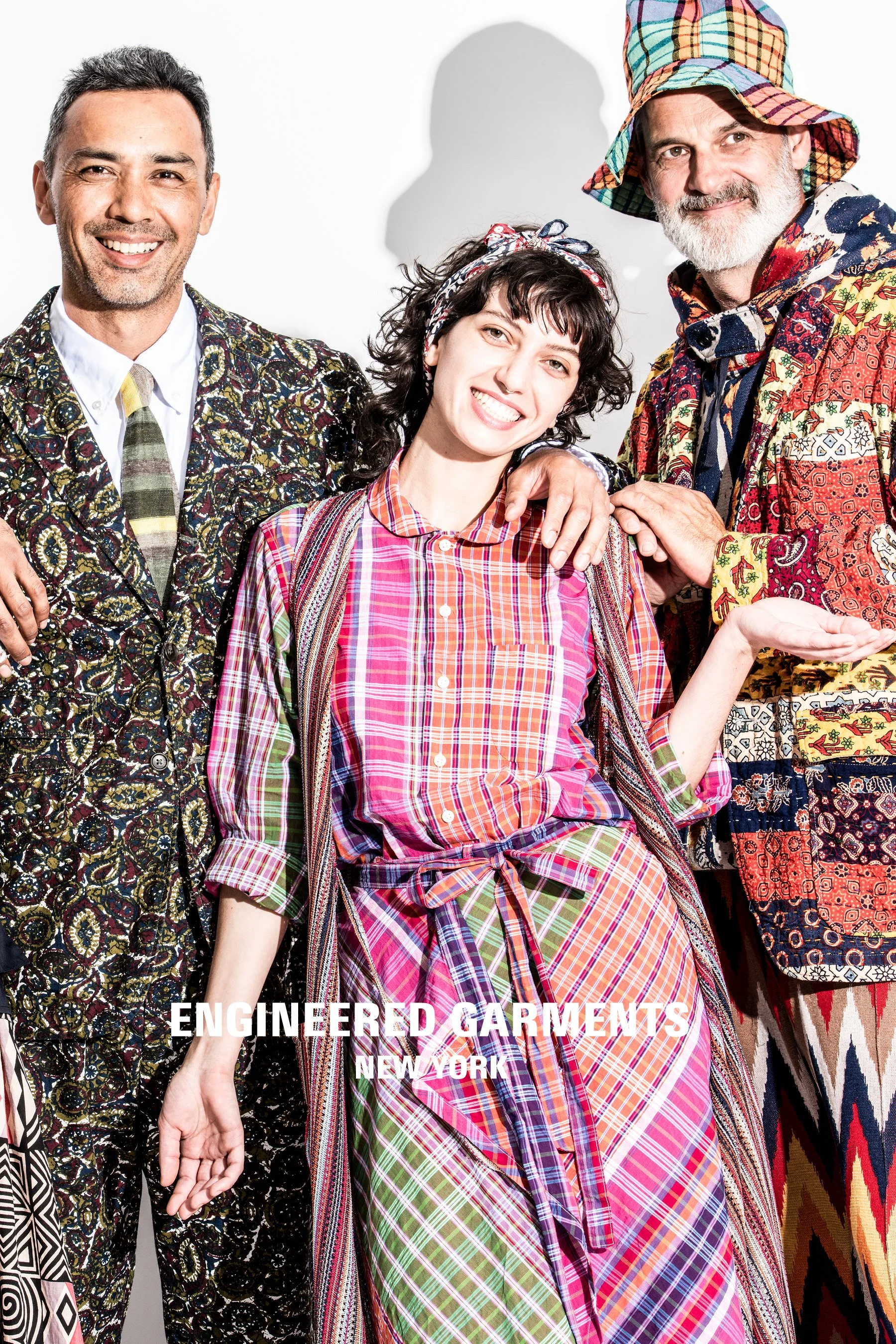 ENGINEEREDGARMENTS 総柄2トーン ビーニー - 帽子 