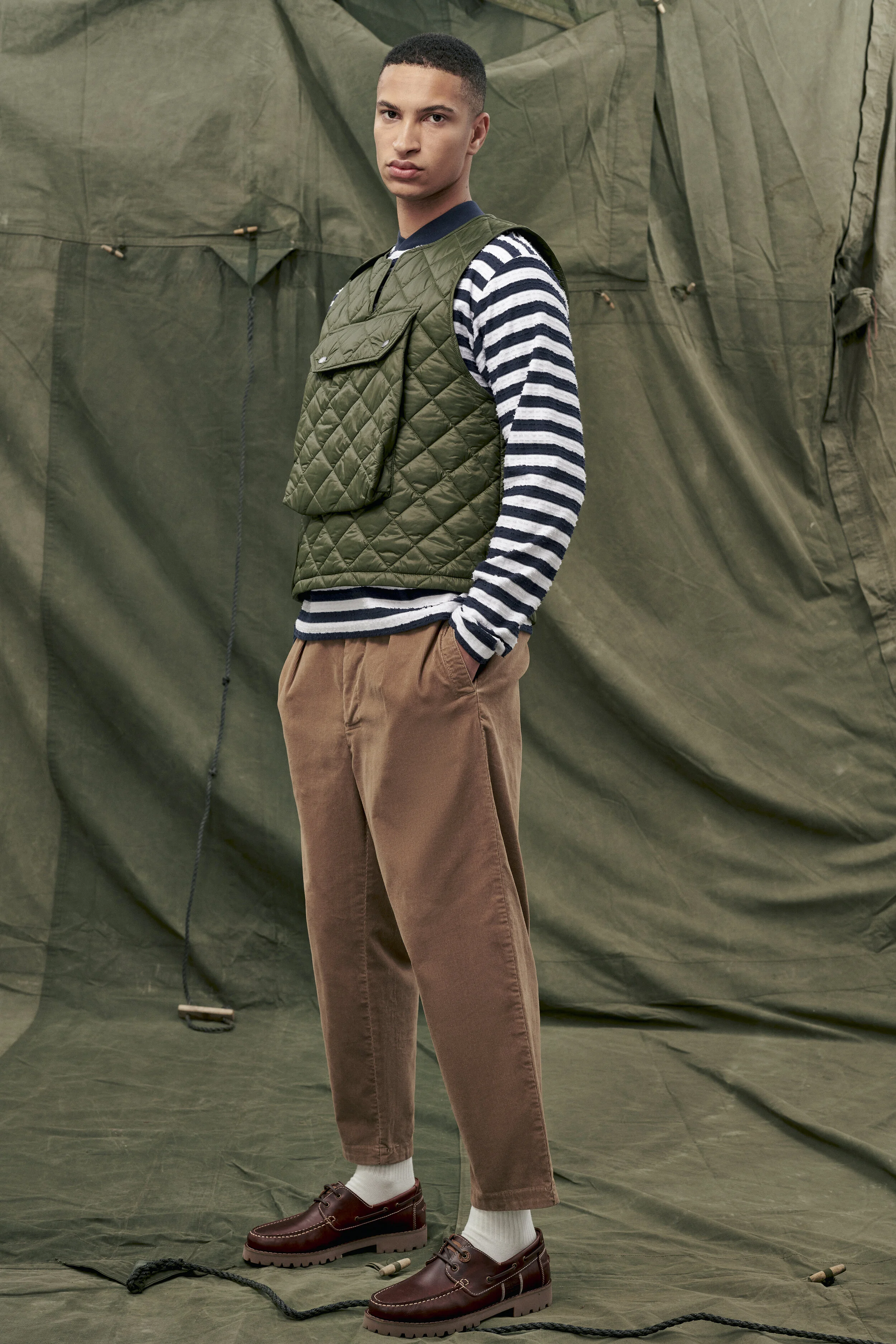 Barbour × Engineered Garments キルティングベスト バブアー Barbour 