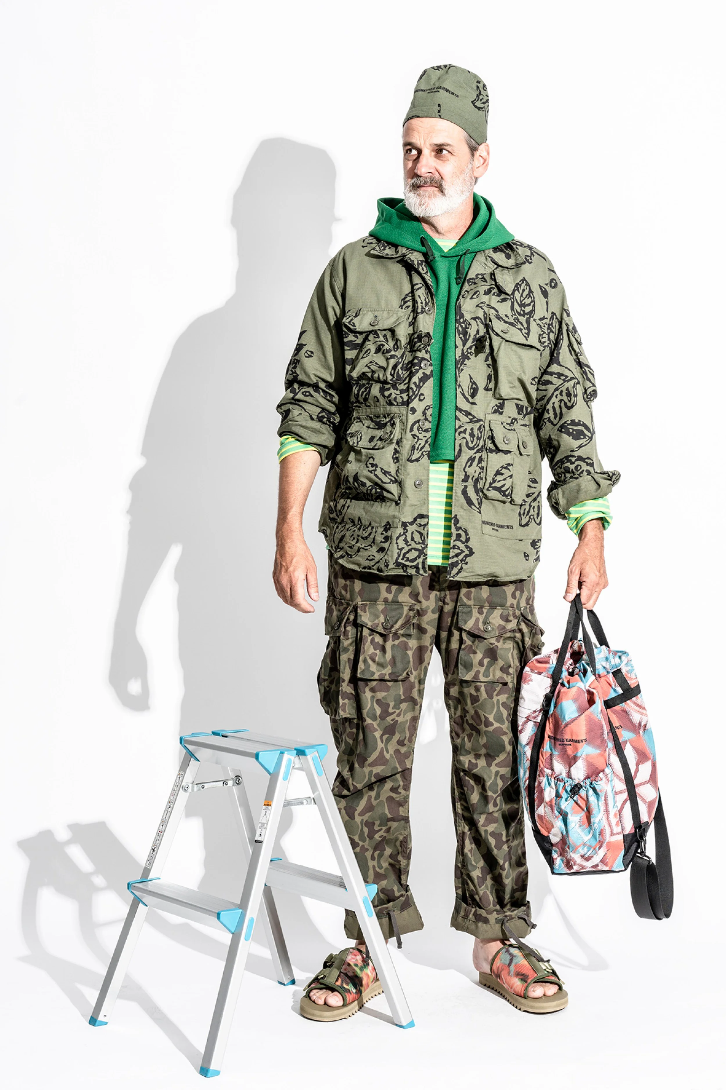 23ssエンジニアードガーメンツCardiganJacket OliveCamo