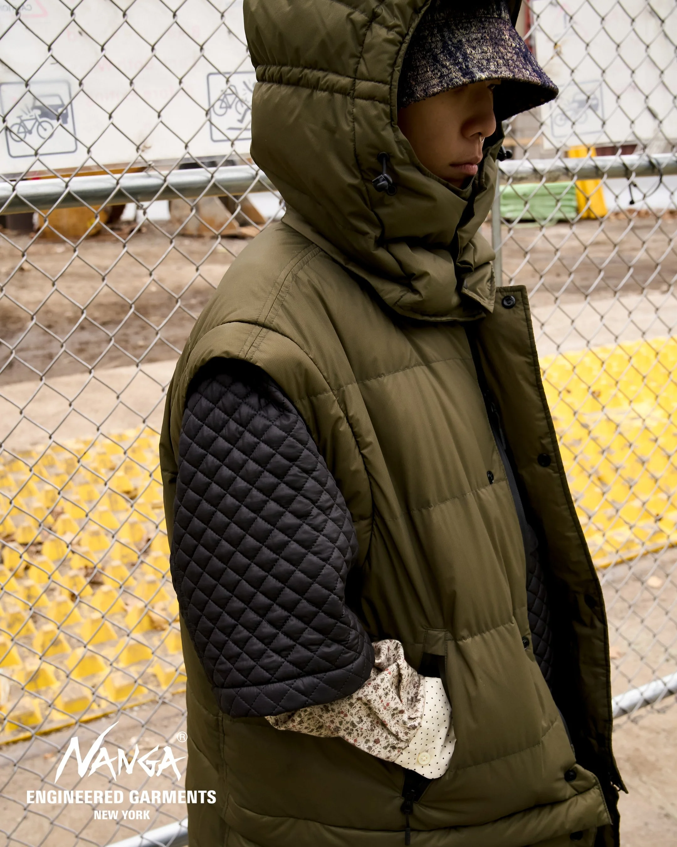 Engineered Garments x Nanga - Detachable Down Coat FW25