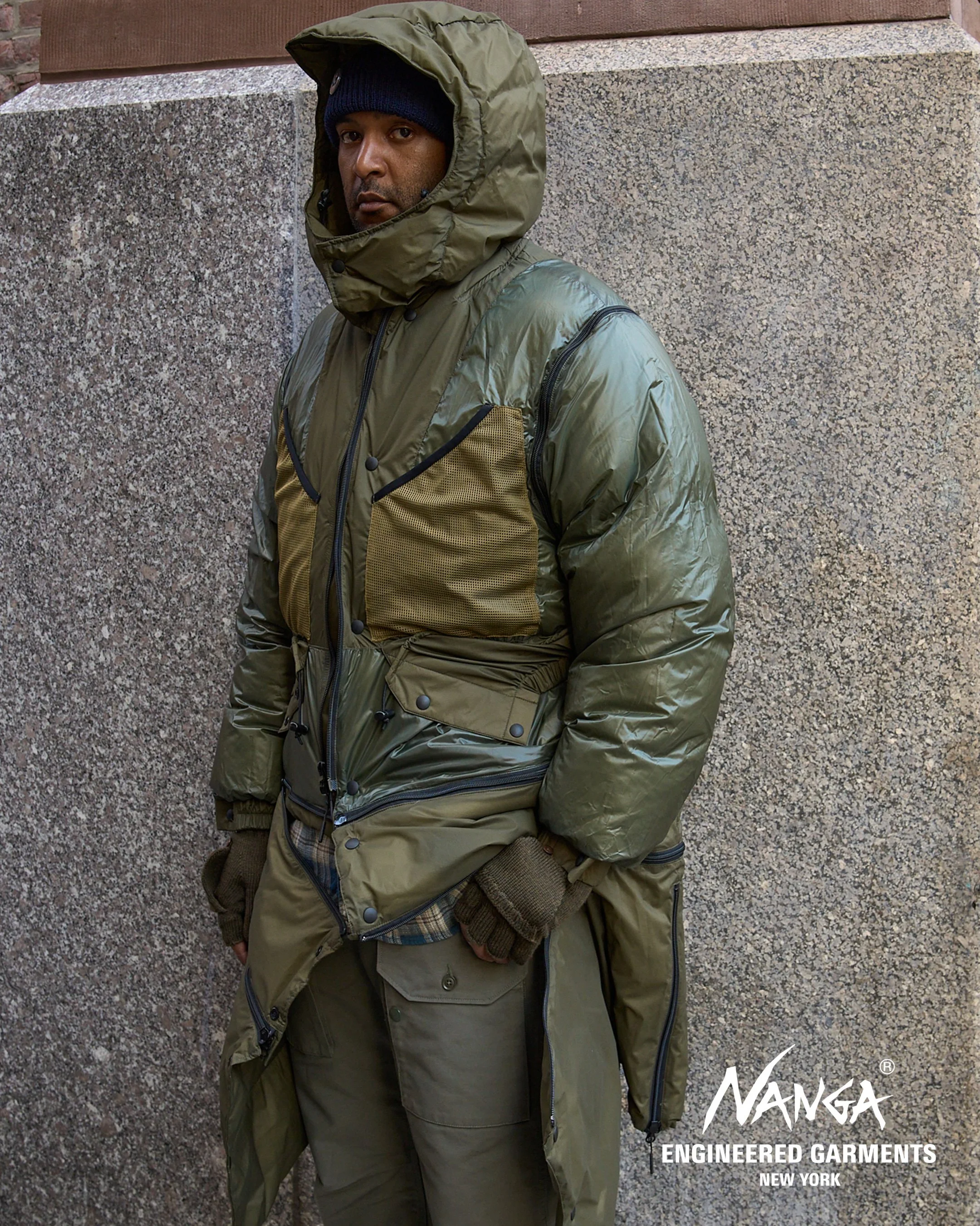 Engineered Garments x Nanga - Detachable Down Coat FW25