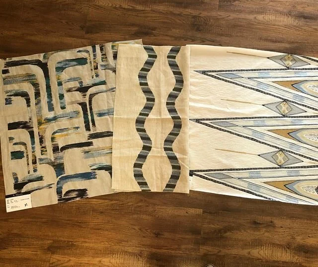Brand New from @s.harris.home !!! How wonderful are these gorgeous embroidery on linen patterns!?! Perfect for updating draperies or bedding for Spring!!! Swipe to see the patterns up close and personal!!! Or...just come into the showroom and see in 