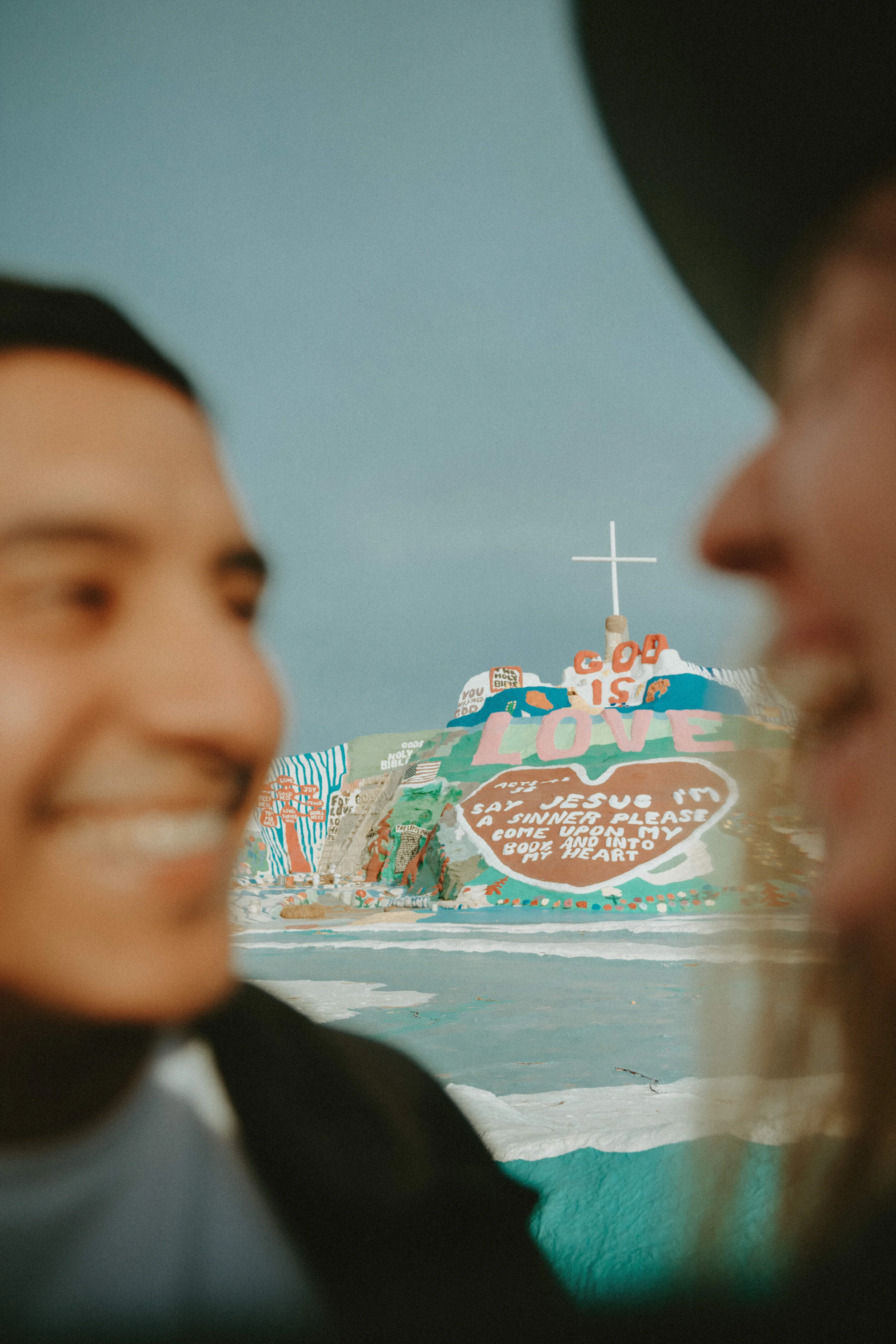 Fun and Heartfelt Engagement Session at Salvation Mountain