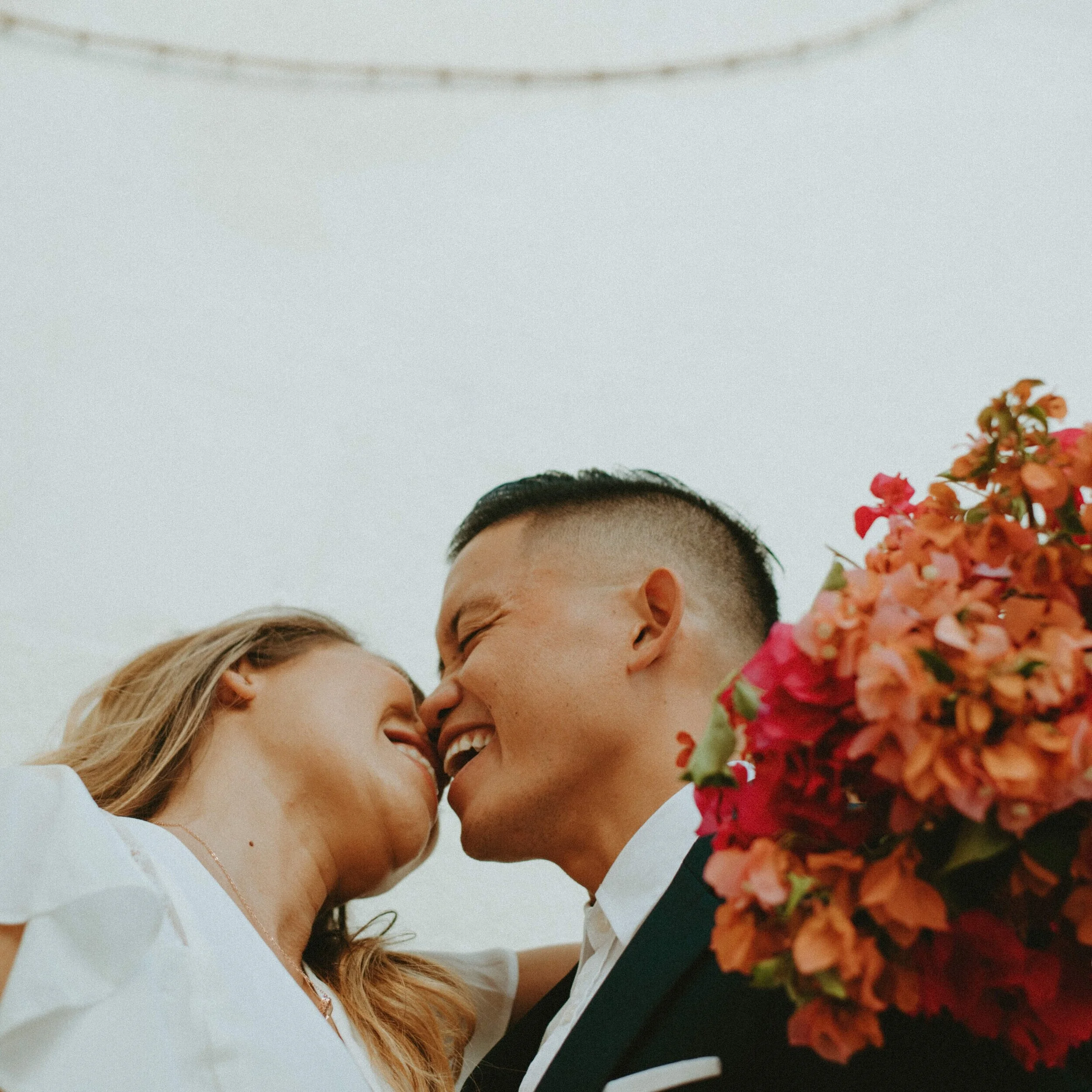 Palm Springs Playful and Raw Wedding Portraits