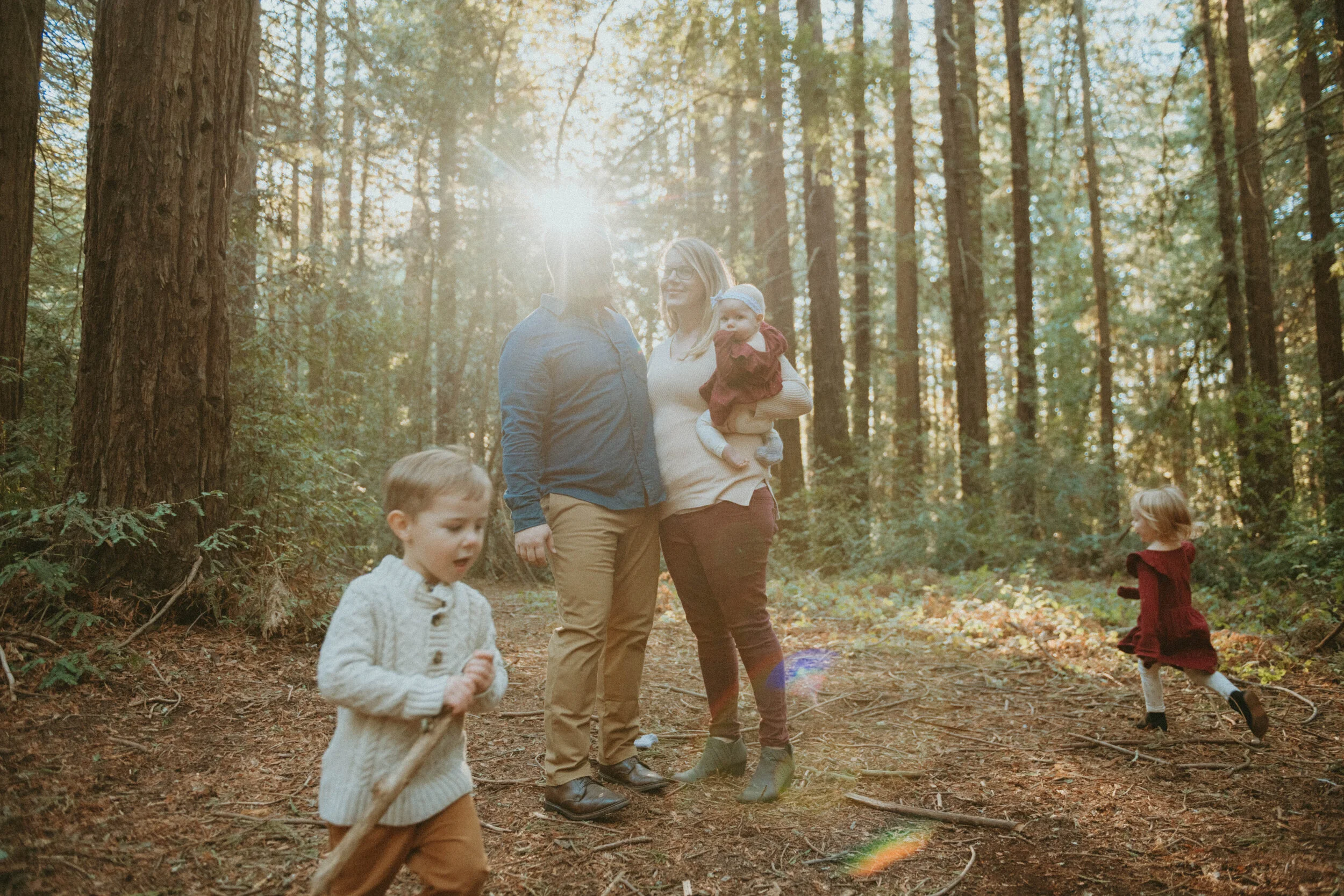 BayArea Berkeley Redwoods Family Photoshoot