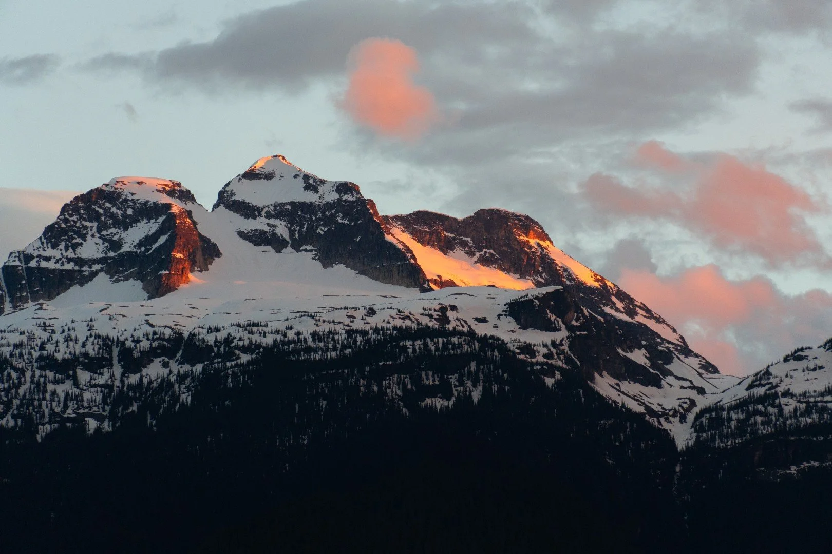 Sunset on Mount Begbie