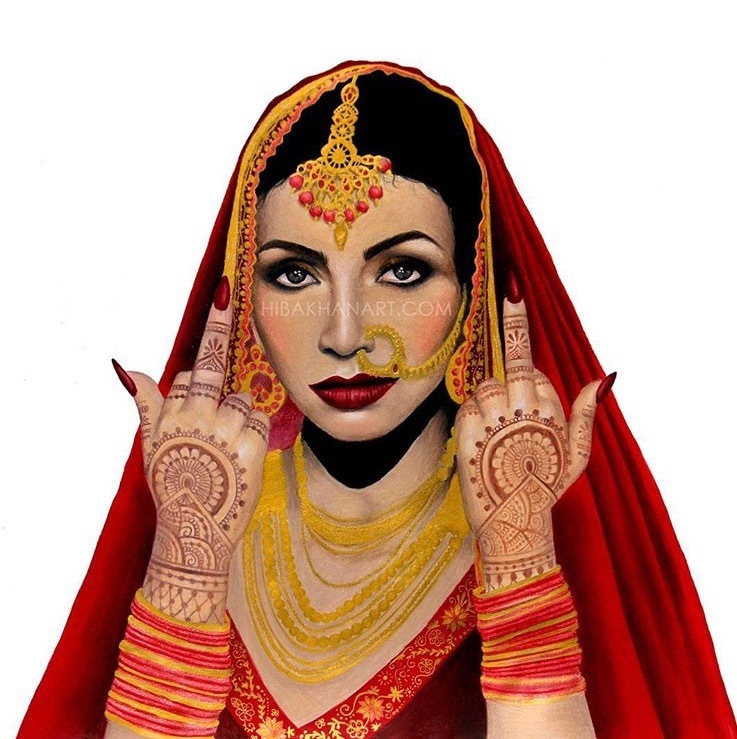 Not Your Bride - Hiba Khan Art