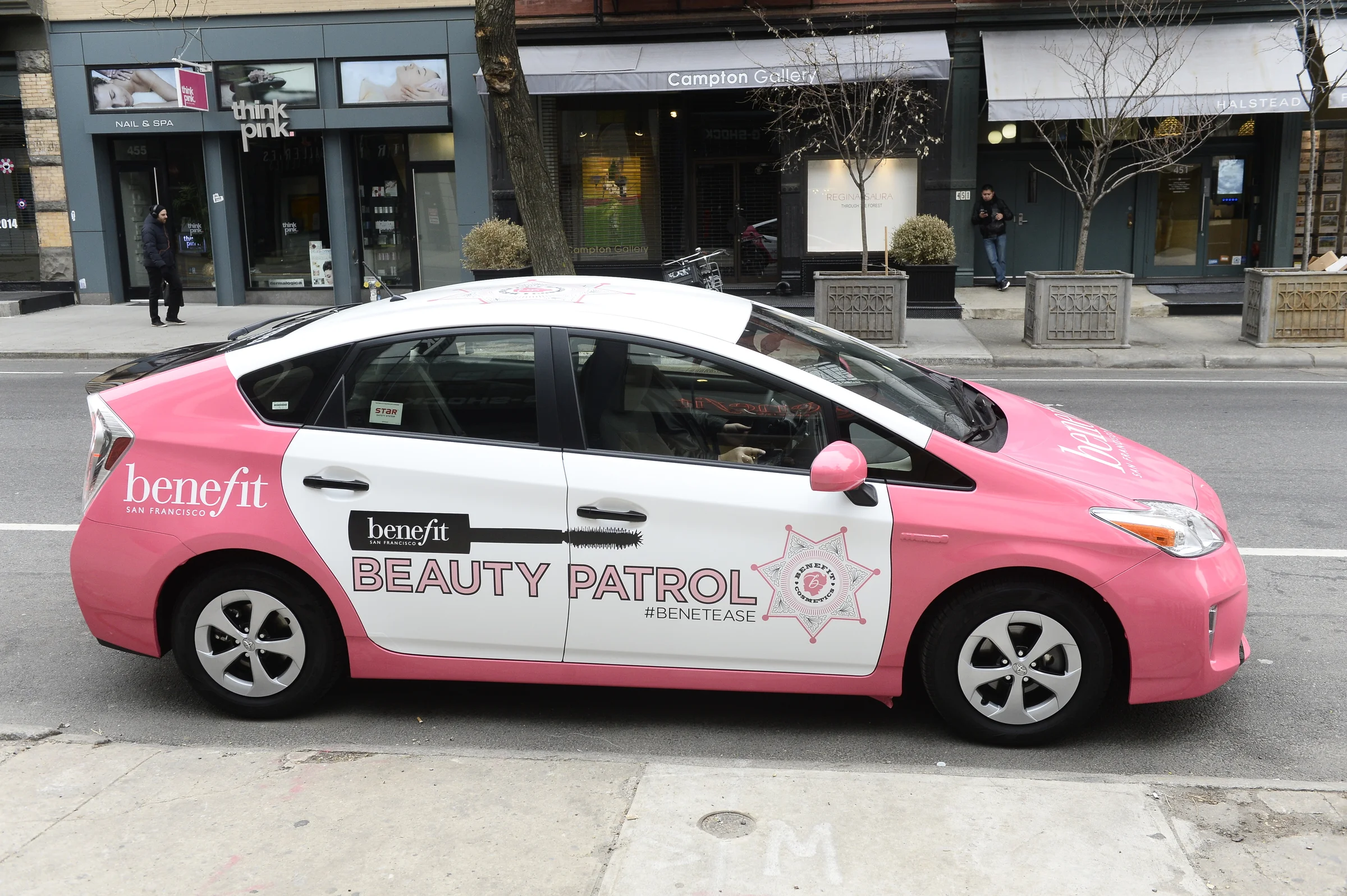  Benefit Beauty Patrol car picked up the fashion editors from their locations and chauffered to the SOHO boutique. 