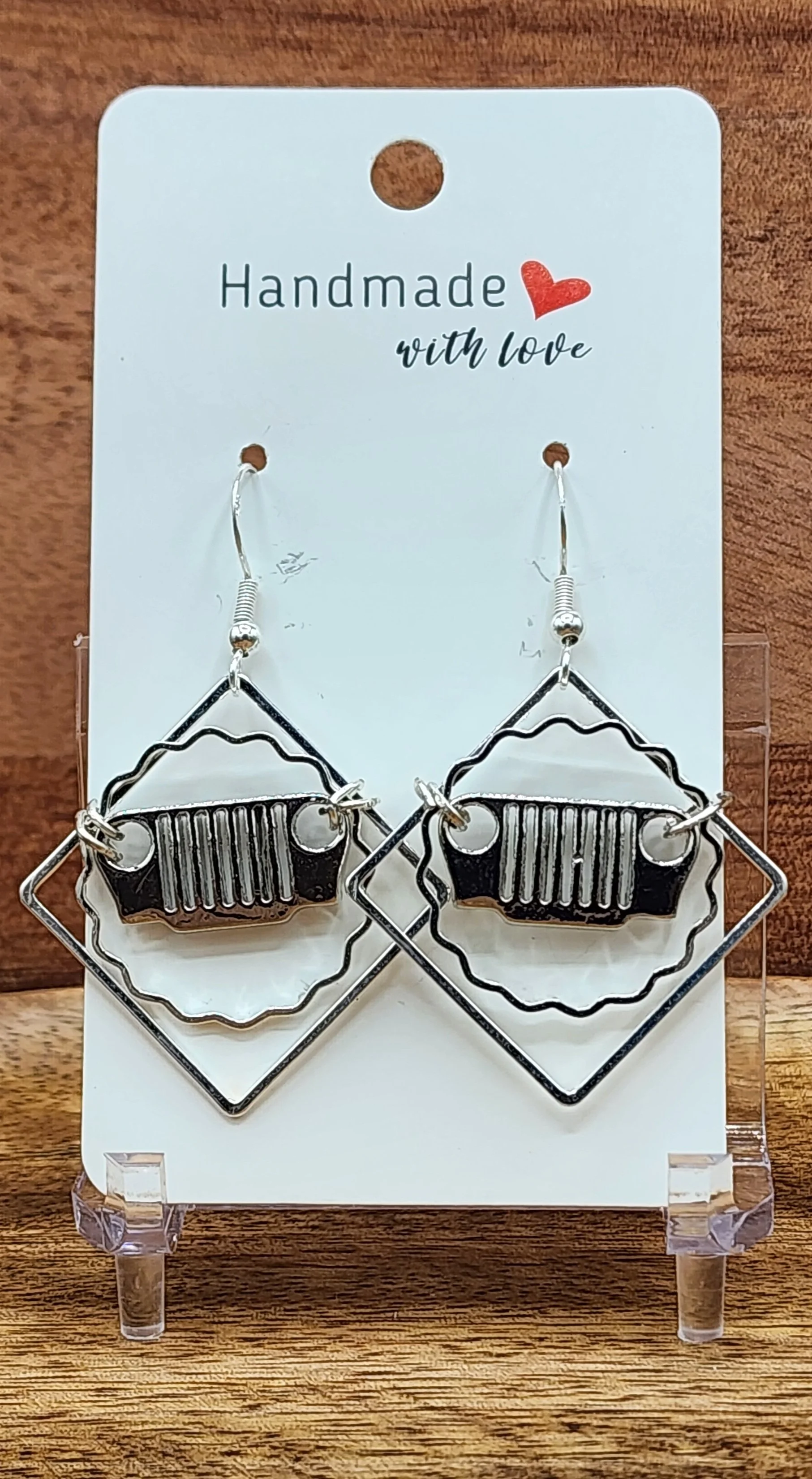 Diamond shape Sprocket TJ Earrings