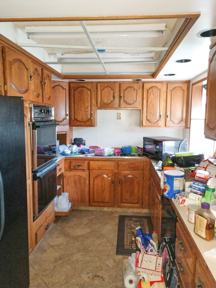In another kitchen adjoining the primary unit, fire and smoke damage was extensive throughout, requiring a comprehensive cleaning and restoration strategy.