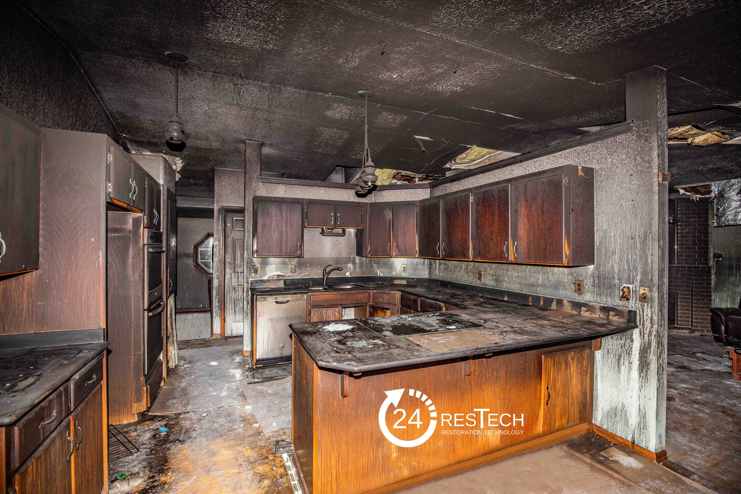 BEFORE | Kitchen - Fire and Smoke Damage Restoration - Puyallup | Tacoma