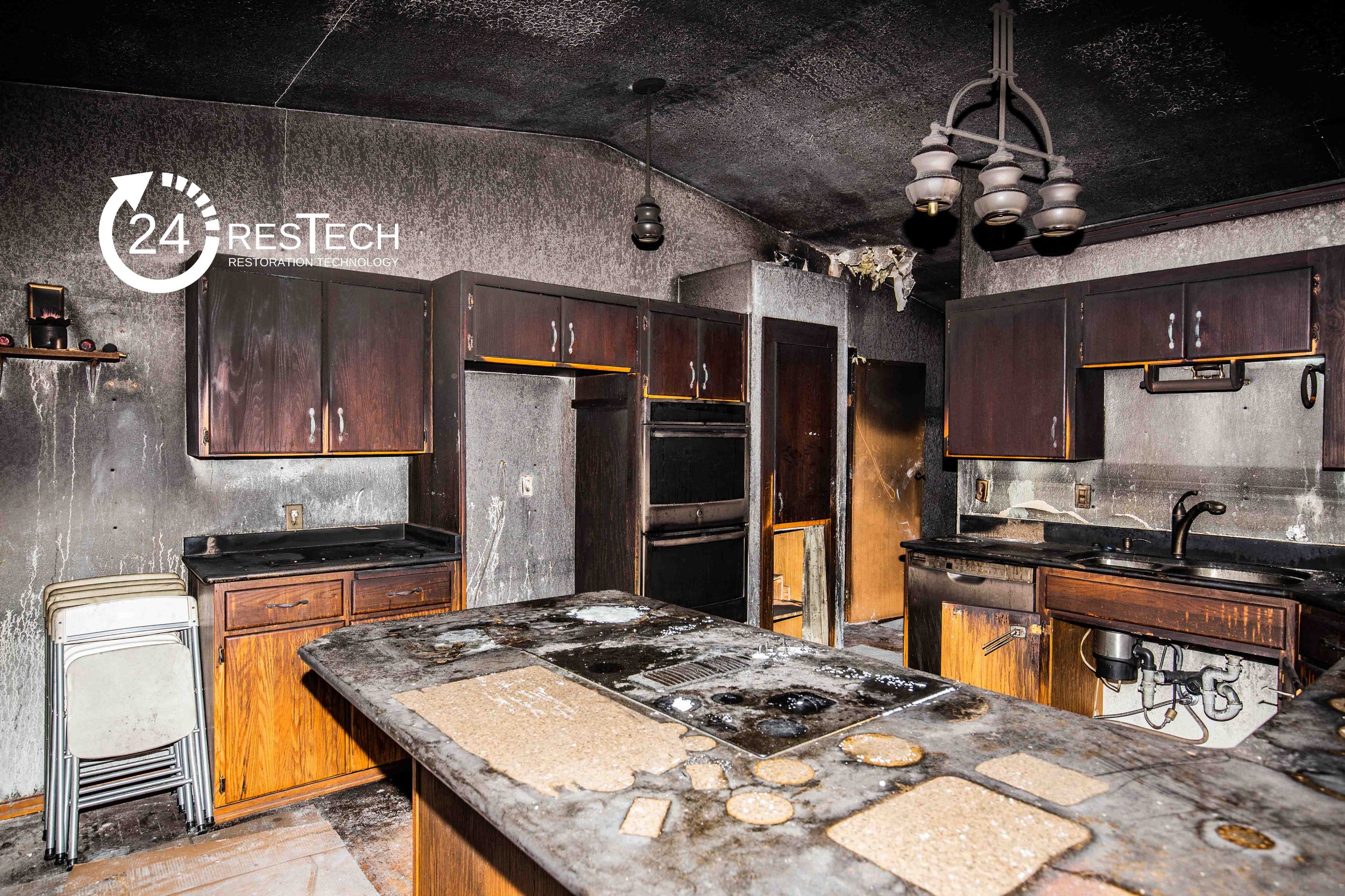 BEFORE | Kitchen - Fire and Smoke Damage Restoration Project - Puyallup | Tacoma