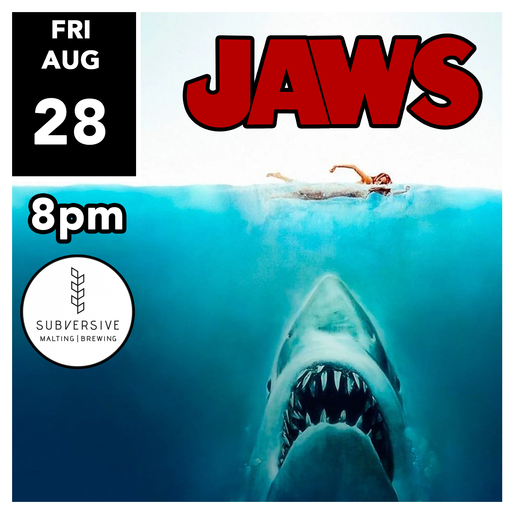 Free Movie Night with Story Screen Cinema Ft. JAWS