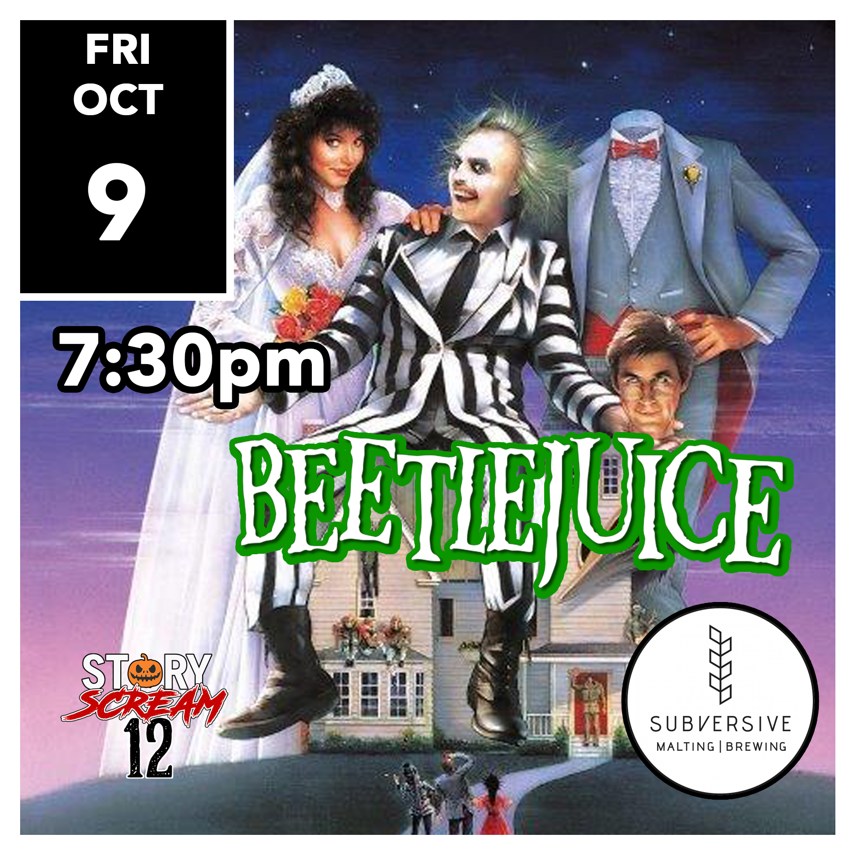 BEETLEJUICE Free Movie Night with Story Screen Cinema