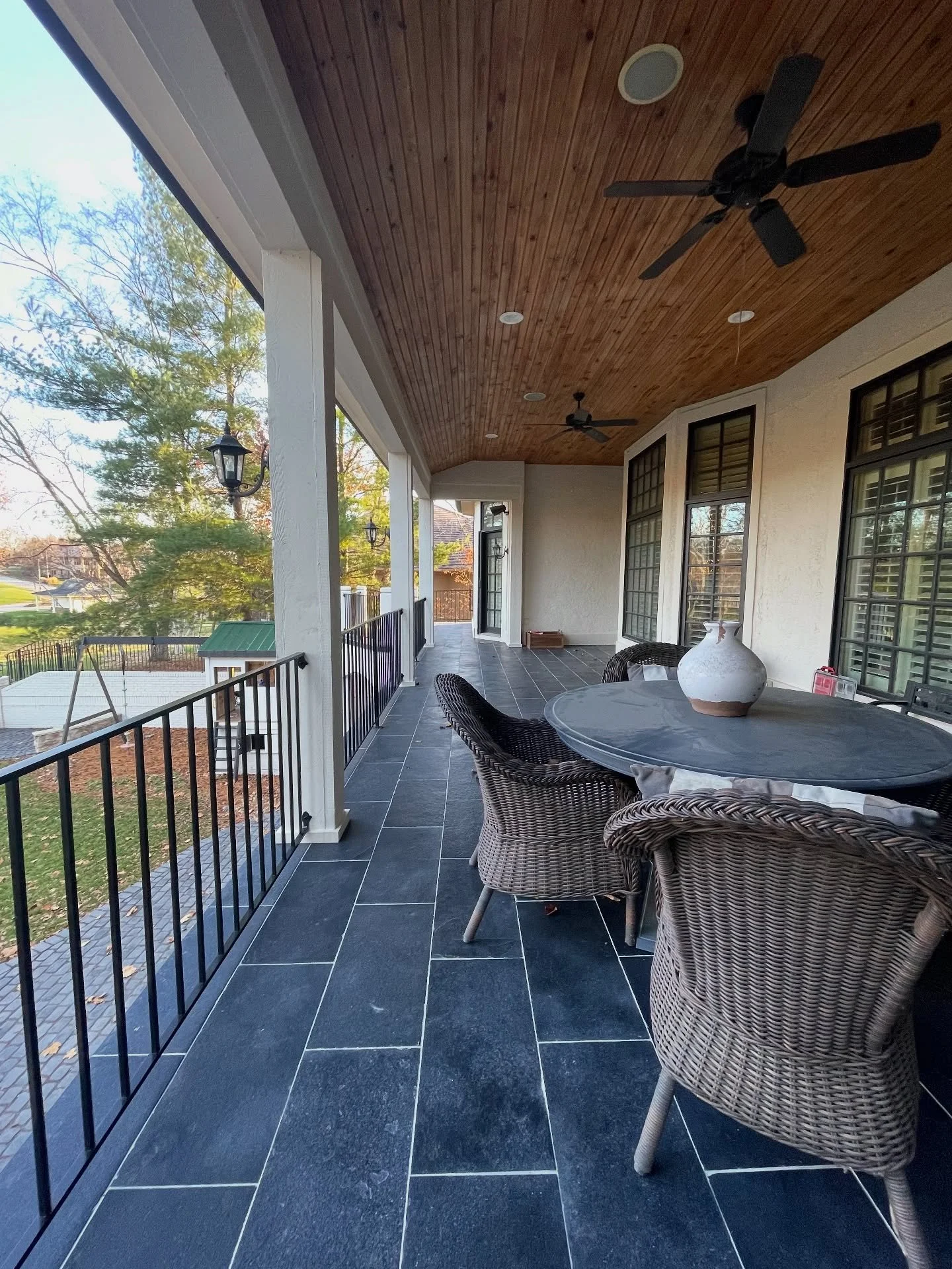 Beautiful day to sit outside on your new patio&hellip; swipe for the before photo
.
.
.
.
#tektoncontractingkc #tileinstallation #kcfall #itsfallyall #patiovibes #generalcontractor #parkvillemo #kansascity