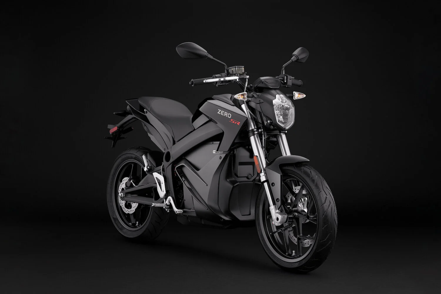 2019 Zero SR Electric Motorcycle Front Side View