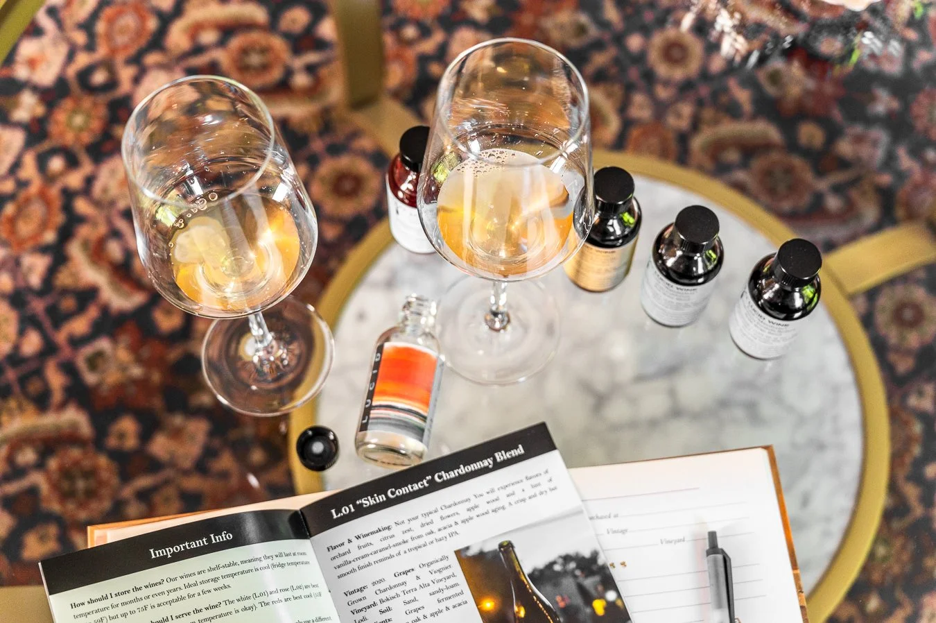 AtHome Tasting Kit + Virtual Tasting (Lucid) — Voluptuary & Lucid Wines