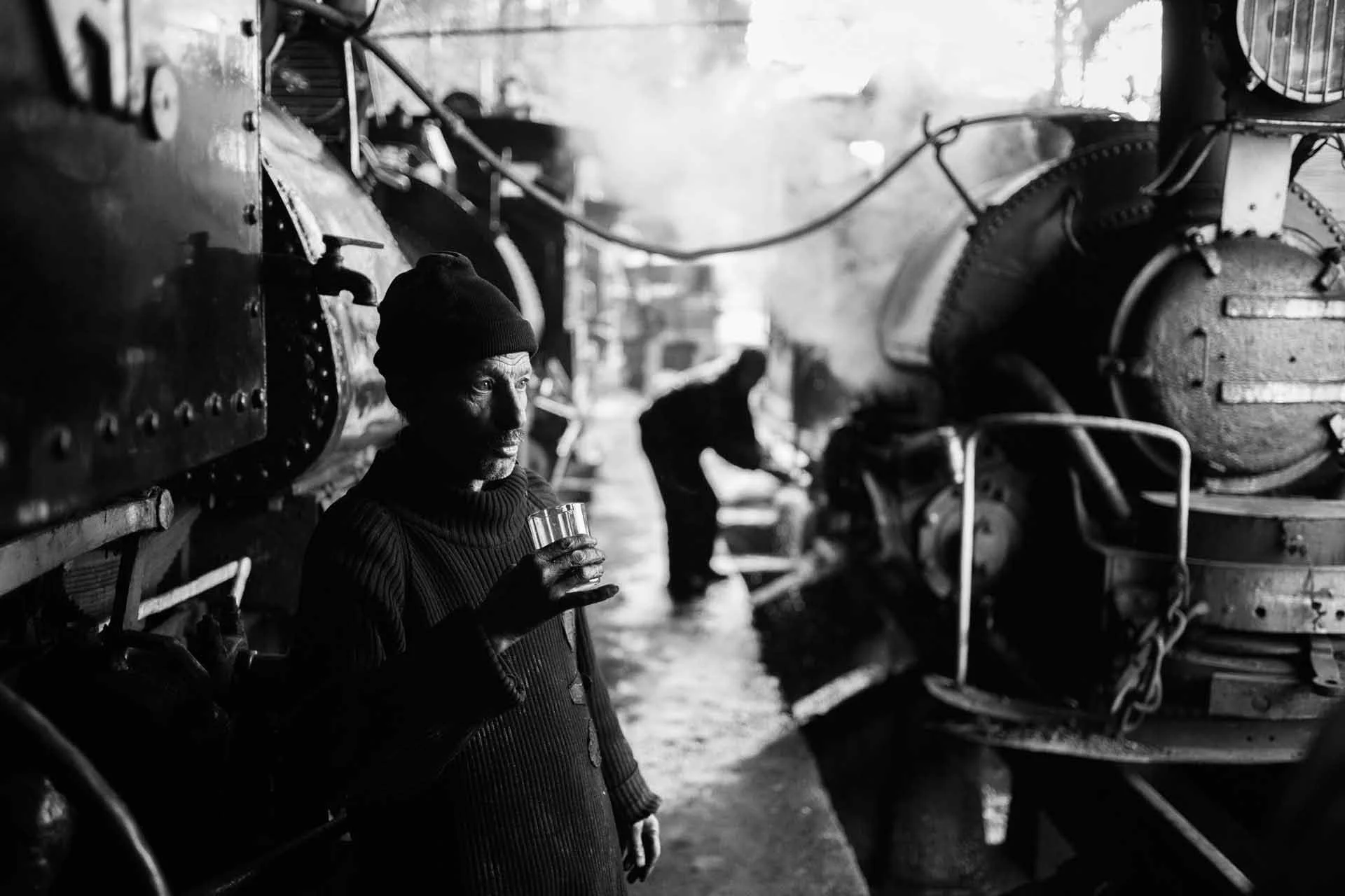 early morning at the yard, Darjeeling