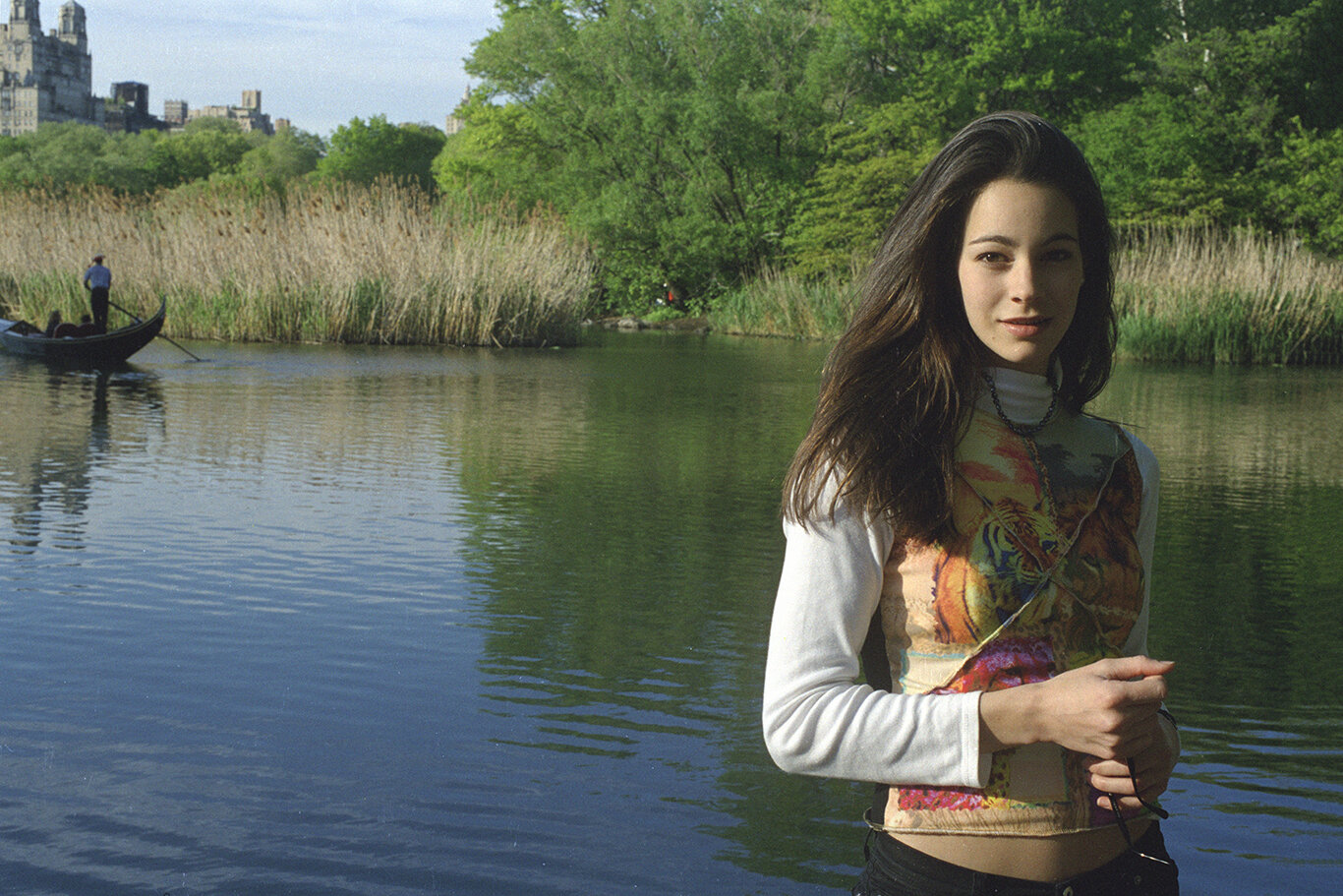 Sunday in the park with Fabienne, Central Park (2001) — On a magical afternoon in 2001, I did a glamour shoot in Central Park with a lovely model from Switzerland by the name Fabienne Bratschi. I remember it like yesterday. This photo helps.