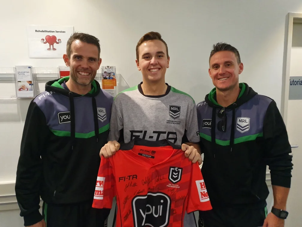 as NRL Refs pay surprise visit 