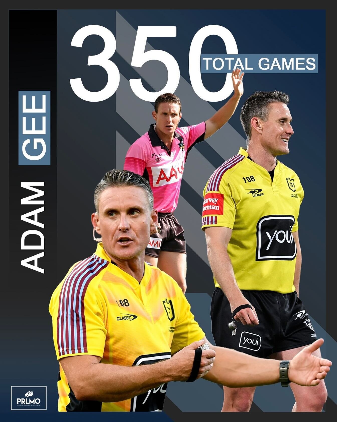 NRL Game 3️⃣5️⃣0️⃣ for G-Man 🙌

Adam Gee will officiate in NRL game 350 of his career today, when he serves as the Bunker Review Official for the Knights v Dragons clash at McDonald Jones Stadium.

In a career that has spanned more than a decade, Ad