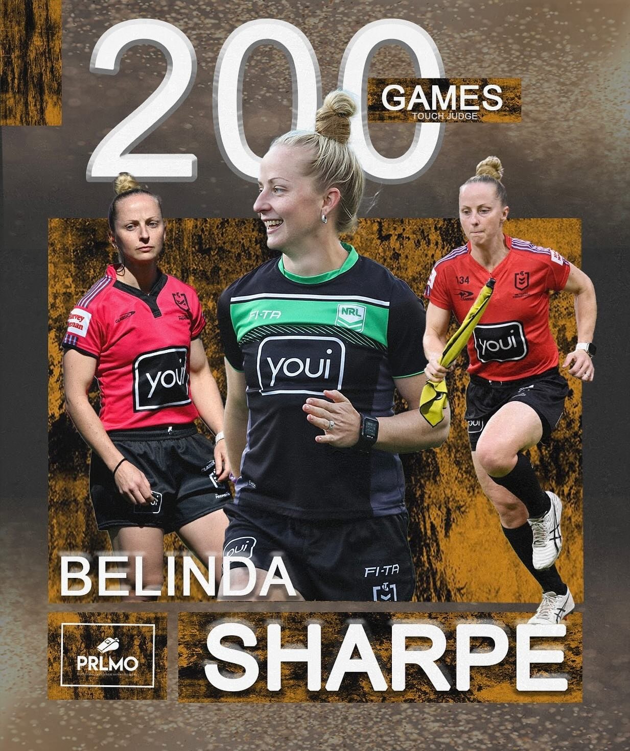 🄼🄸🄻🄴🅂🅃🄾🄽🄴 🄼🄾🄼🄴🄽🅃

Congratulations 👏 to Belinda Sharpe who will touch judge NRL game number 2️⃣0️⃣0️⃣ of her career when the Titans play the Sea Eagles at Cbus Super Stadium today.

Growing up in Rockhampton, Central Queensland, Belind