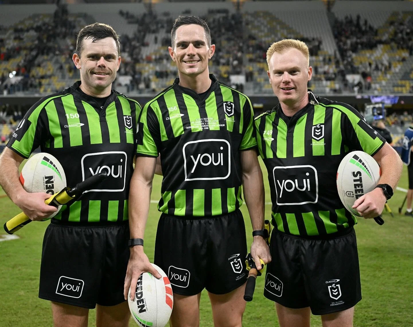 Wyatt&rsquo;s 100th as a touch judge. 💯👏

Congrats, mate.

📸 NRL Imagery

#PRLMO #NRL NRLCowboysDolphins #Milestones