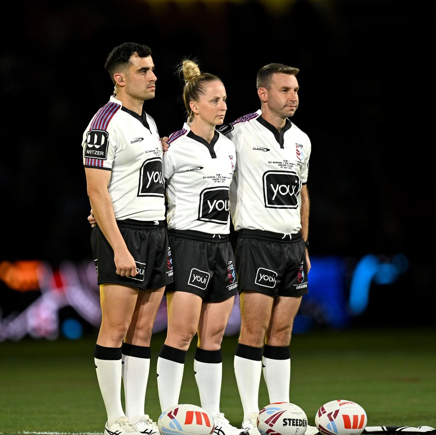 Well done to the team of officials who officiated in Women&rsquo;s State of Origin Game I!

#PRLMO #NRL