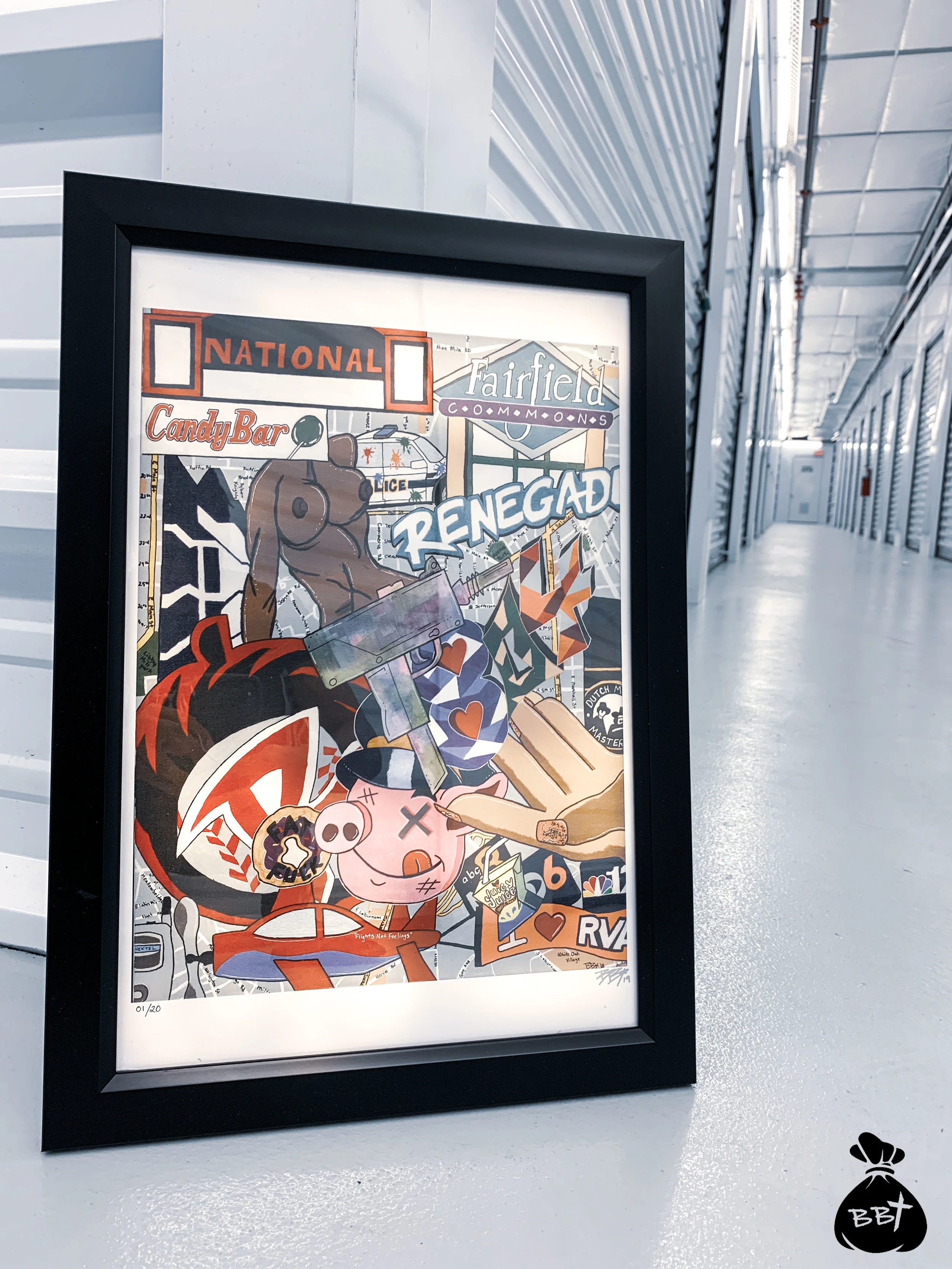 12x18 "R.8.V.0.A.4" Framed Print from "TiR" Collection 1.0