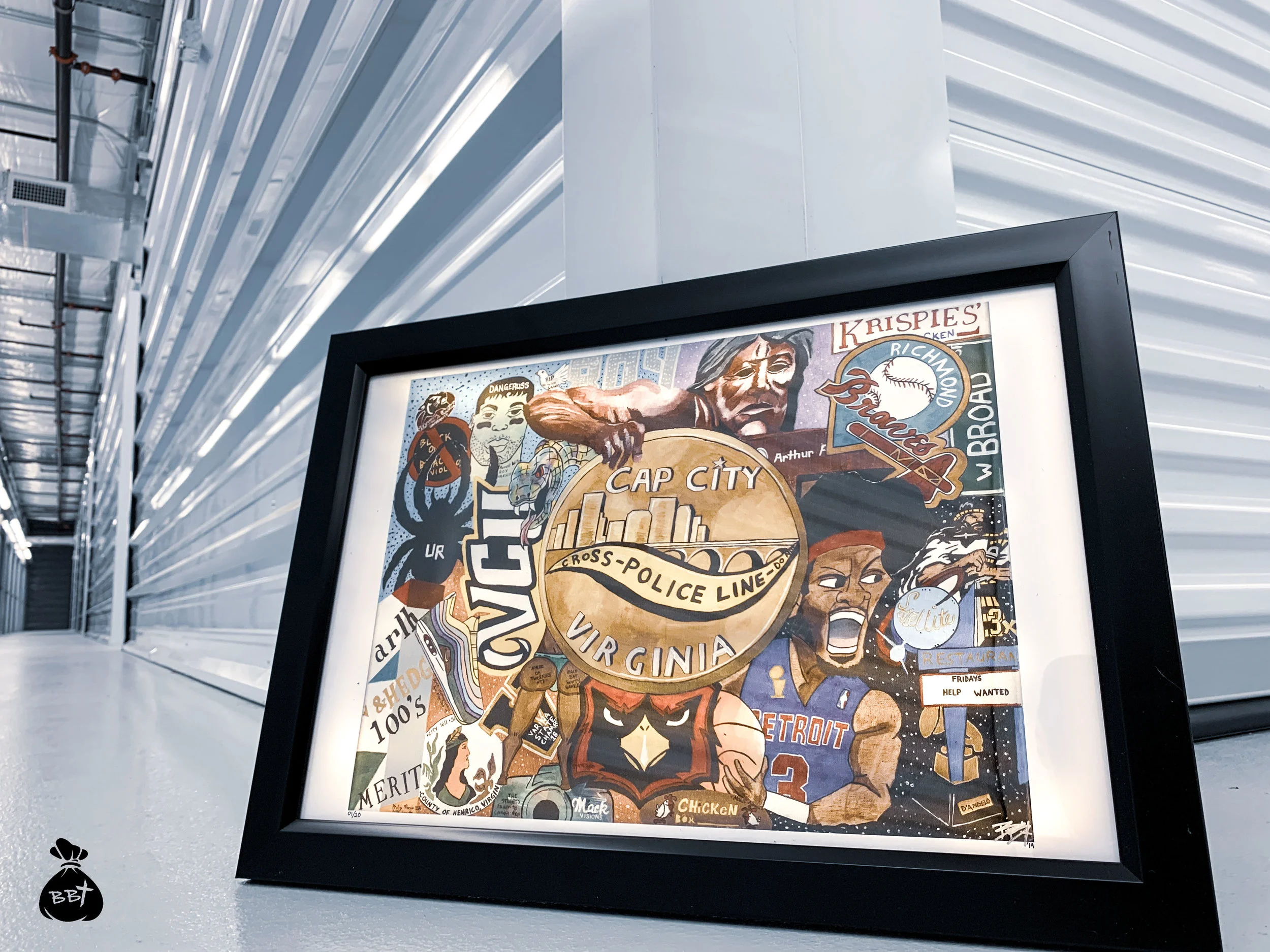 12x18 CapCity, VA Framed Print from "TiR" Collection 1.0