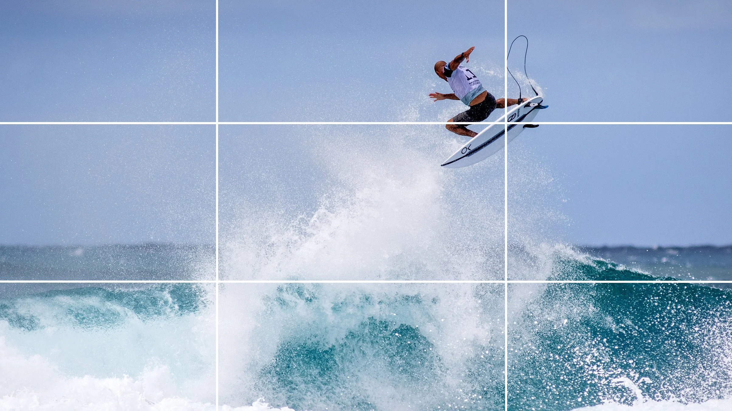Kelly Slater Aerial Surfing - Photography Composition