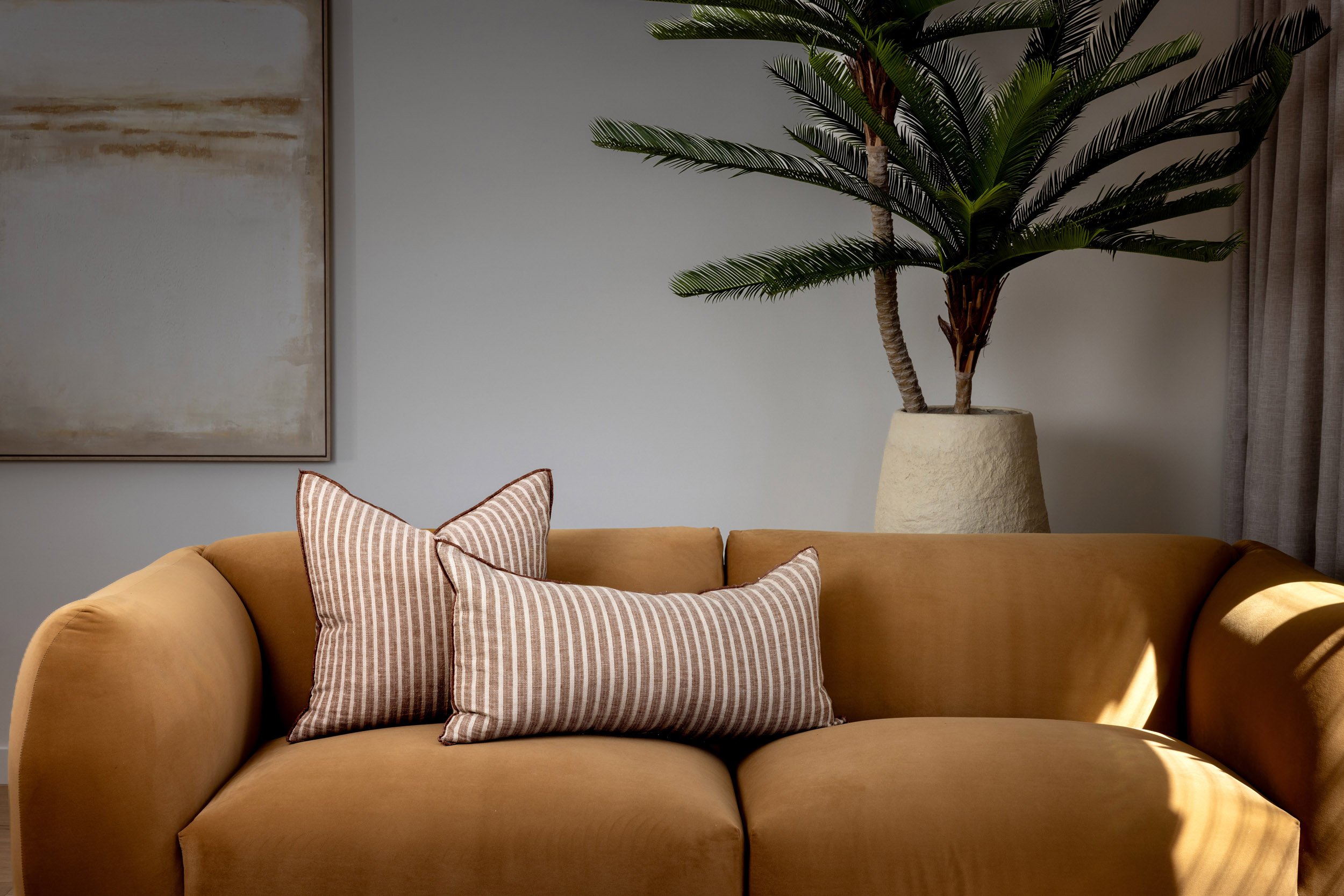 Open-plan lounge and living interior photographed for ChadandWick in Peregian Springs on the Sunshine Coast.