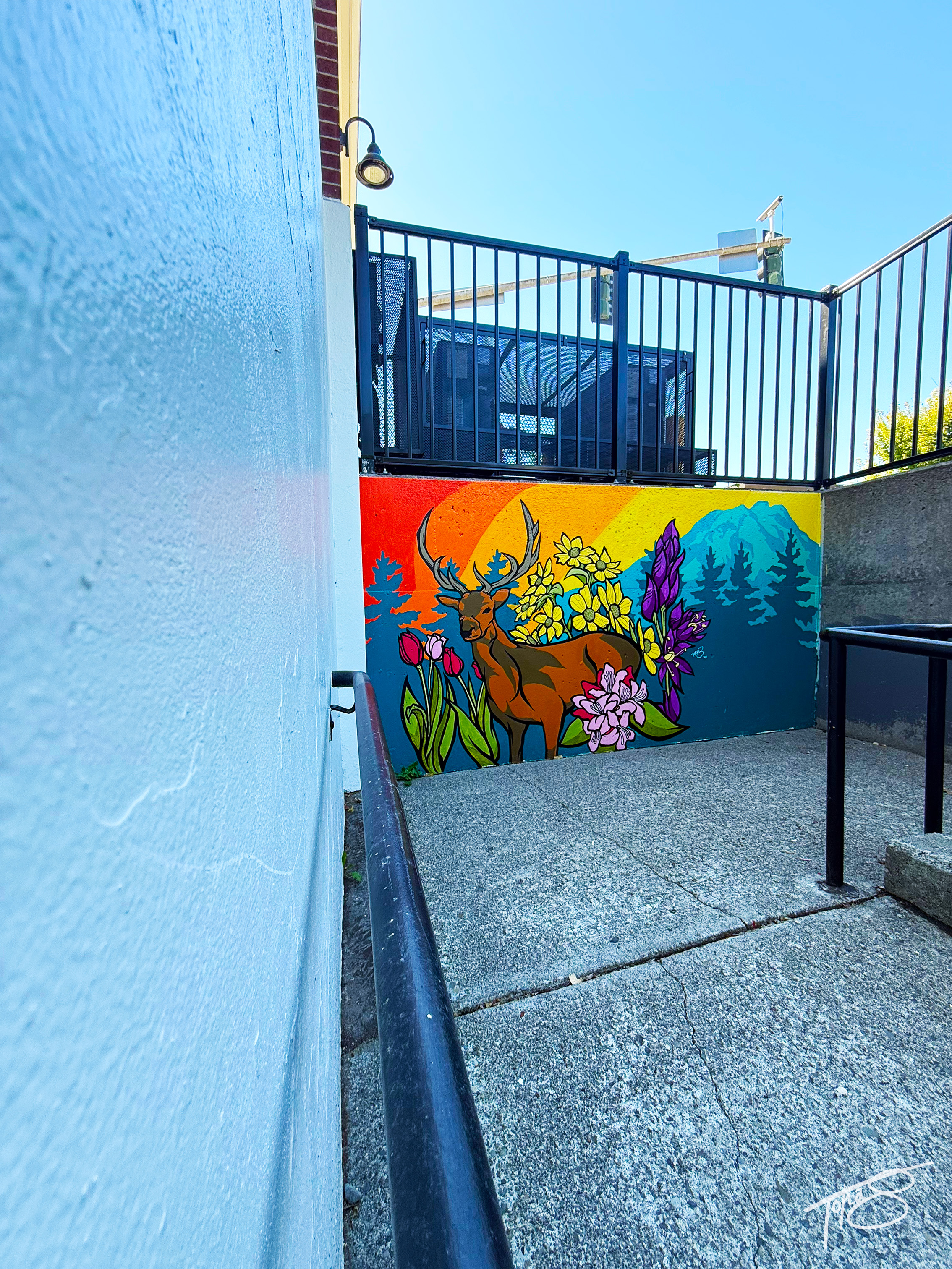 Postmark Center Mural - farther pov