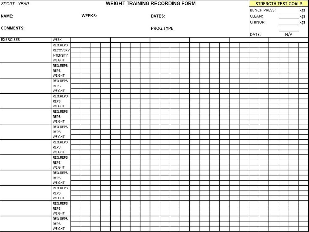 S&C Coach Templates — BASC | Strength & Conditioning
