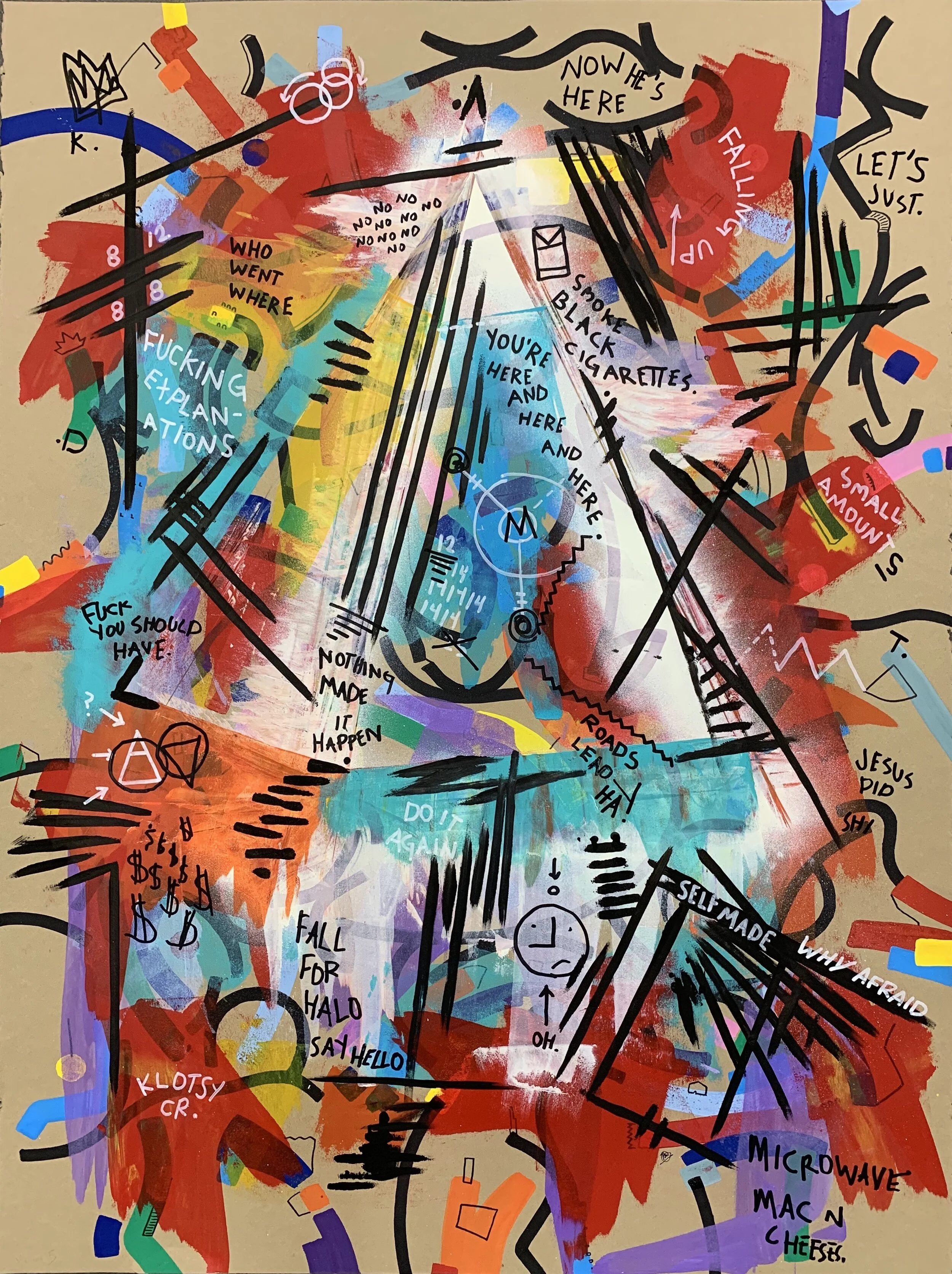 Return to Bender 24” x 30” Acrylic on paper $1300